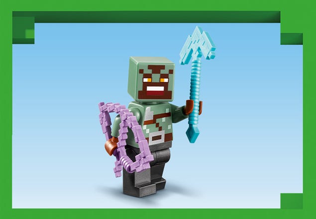 Acheter en ligne LEGO Minecraft L'embuscade au portail du Nether (21255) à  bons prix et en toute sécurité 
