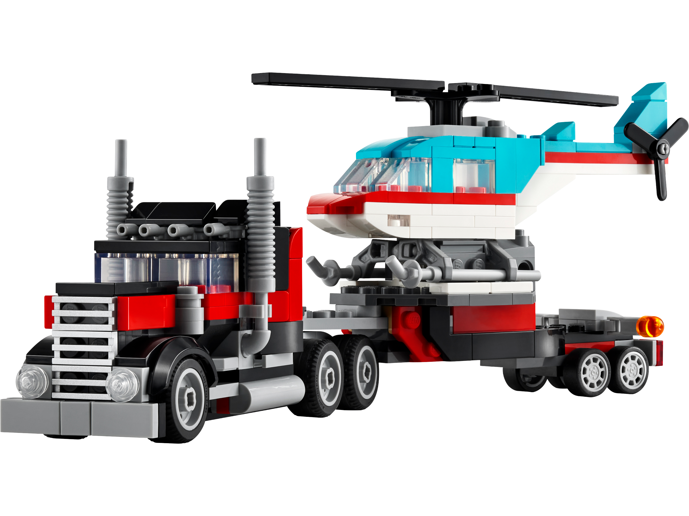 LEGO 31146 Creator 3in1 Flatbed Truck with Helicopter Toy at Toys