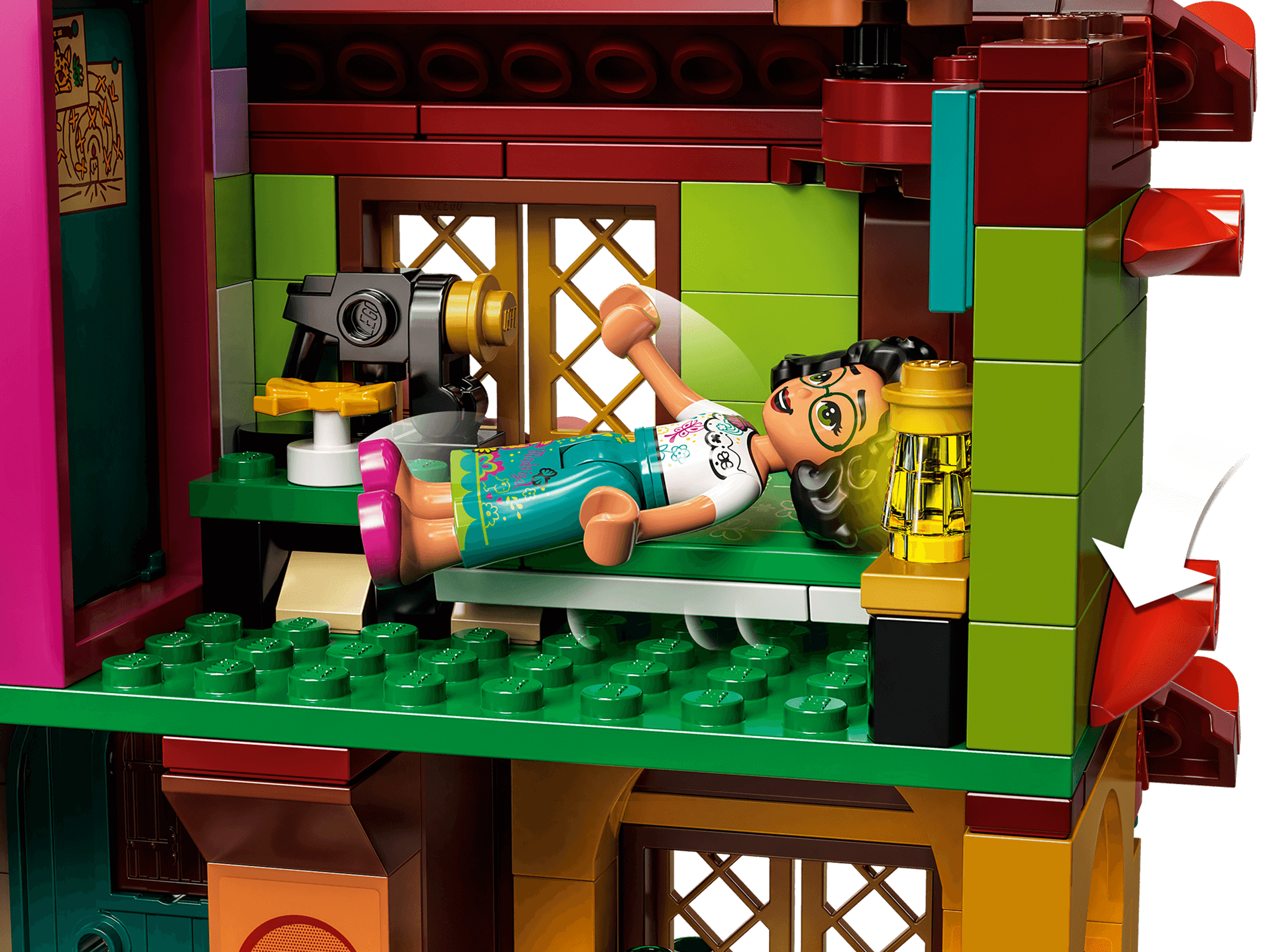 Lego 43202 disney princess la maison madrigal, jouet de construction,  mini-poupees, idee de cadeau enfant +6 ans film encanto LEGO43202 -  Conforama