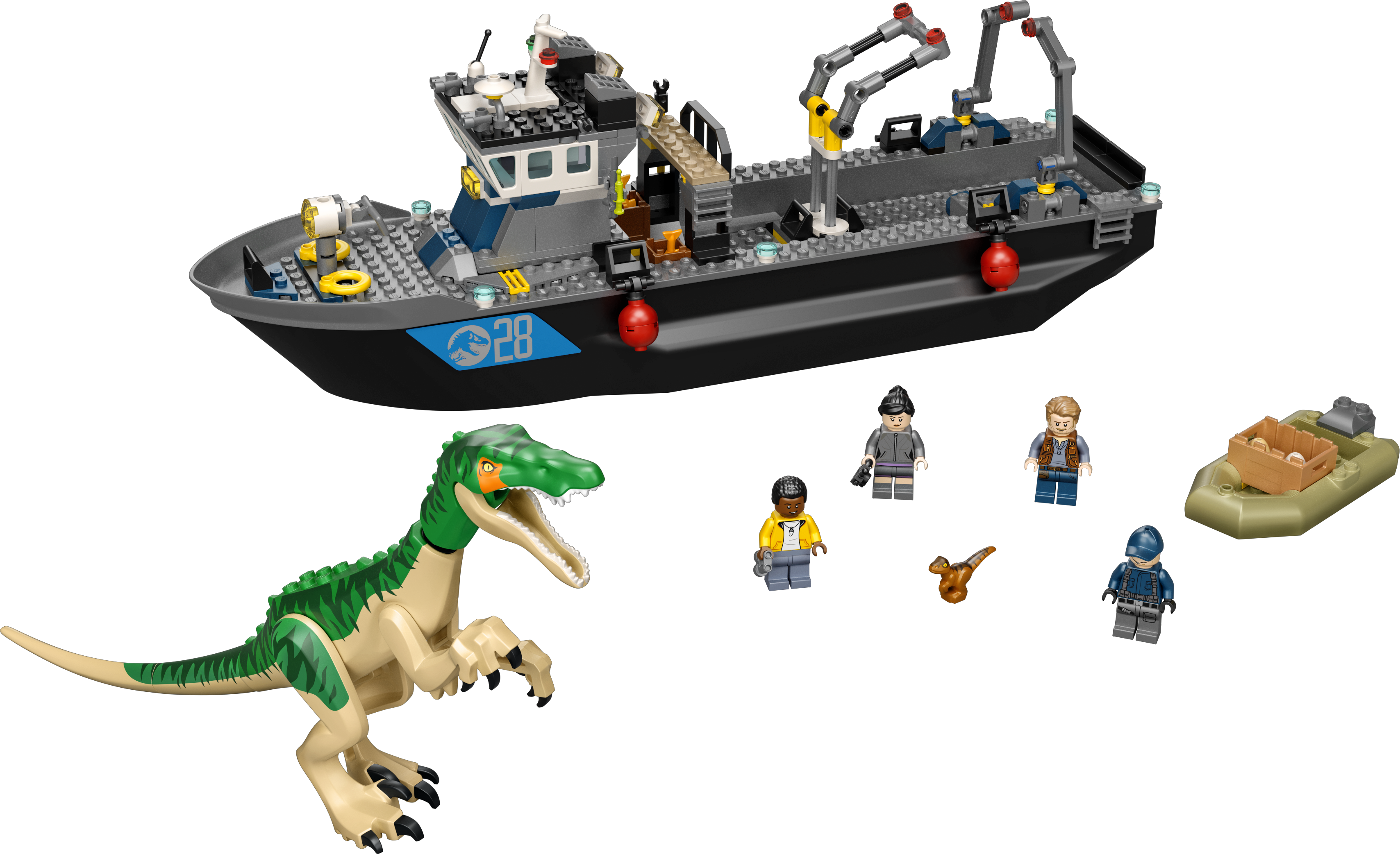Baryonyx Dinosaur Boat Escape 76942 
