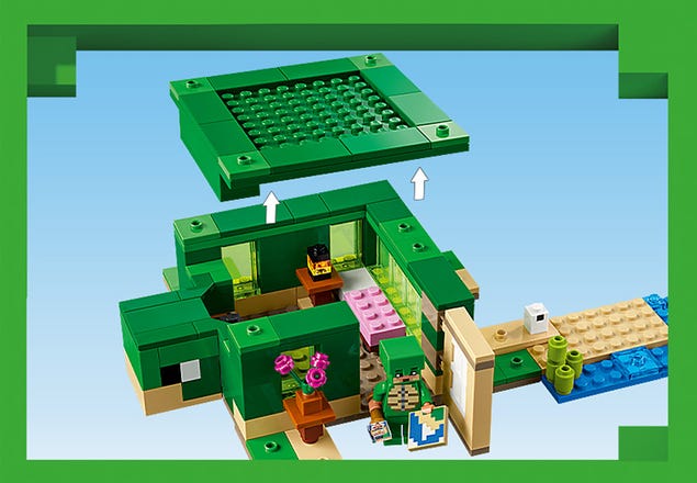 LEGO Vert clair Minecraft Tortue