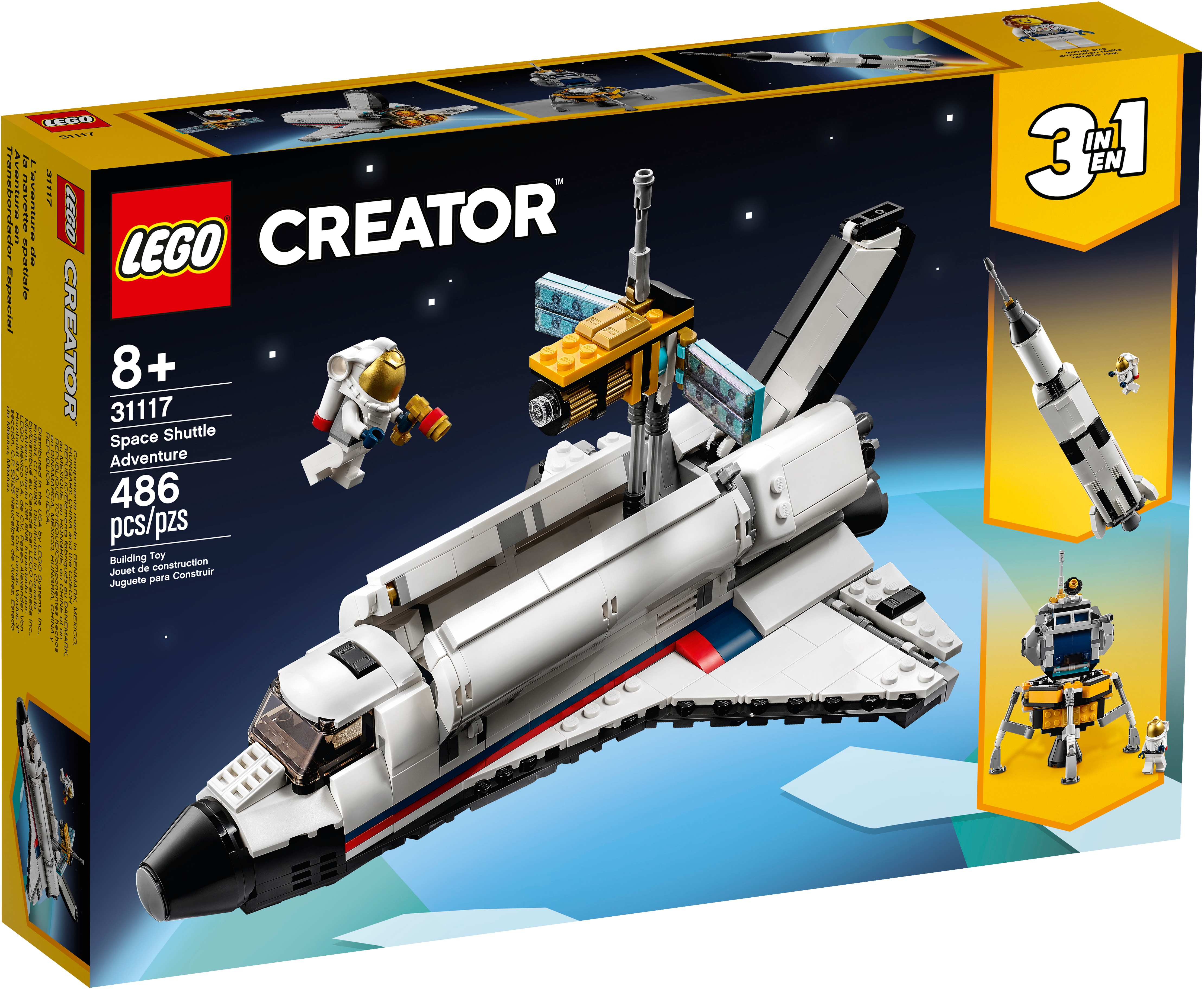 Space Shuttle Adventure 31117 | Creator 3-in-1 | Buy Official LEGO® Shop US