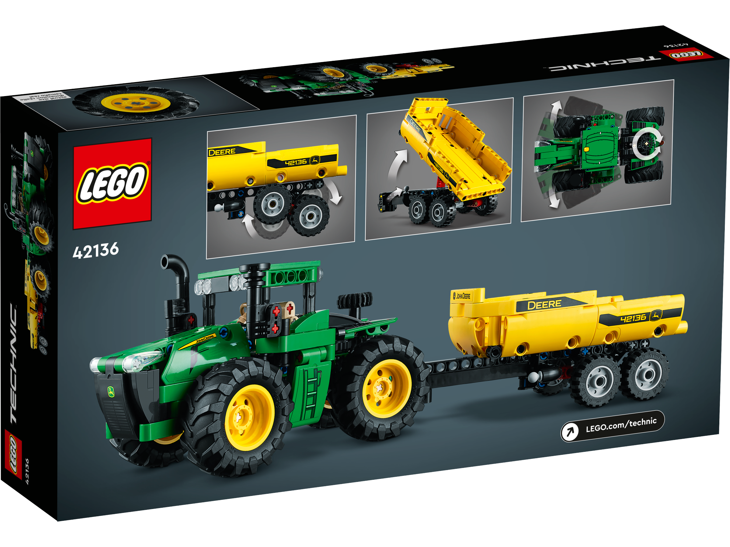 John Deere 9620R | US online Buy Shop Technic™ at 42136 | 4WD LEGO® the Official Tractor