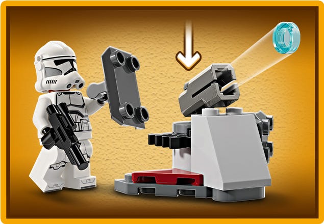 75372 - LEGO® Star Wars - Pack de Combat des Clone Troopers et Droïdes de  Combat LEGO : King Jouet, Lego, briques et blocs LEGO - Jeux de construction