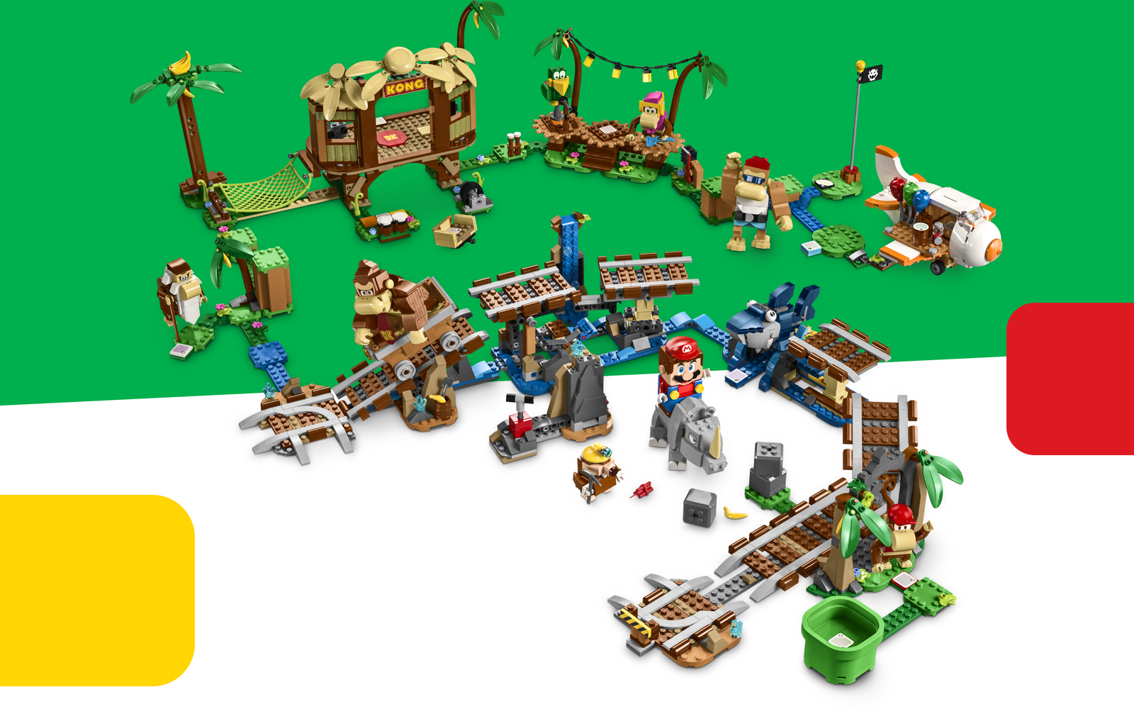 Lego 66677 Super Mario 2 en 1 Kit de construcción (contiene 71360 aventuras  con Mario y 71393 Bee Mario) Juguete coleccionable para niños creativos a