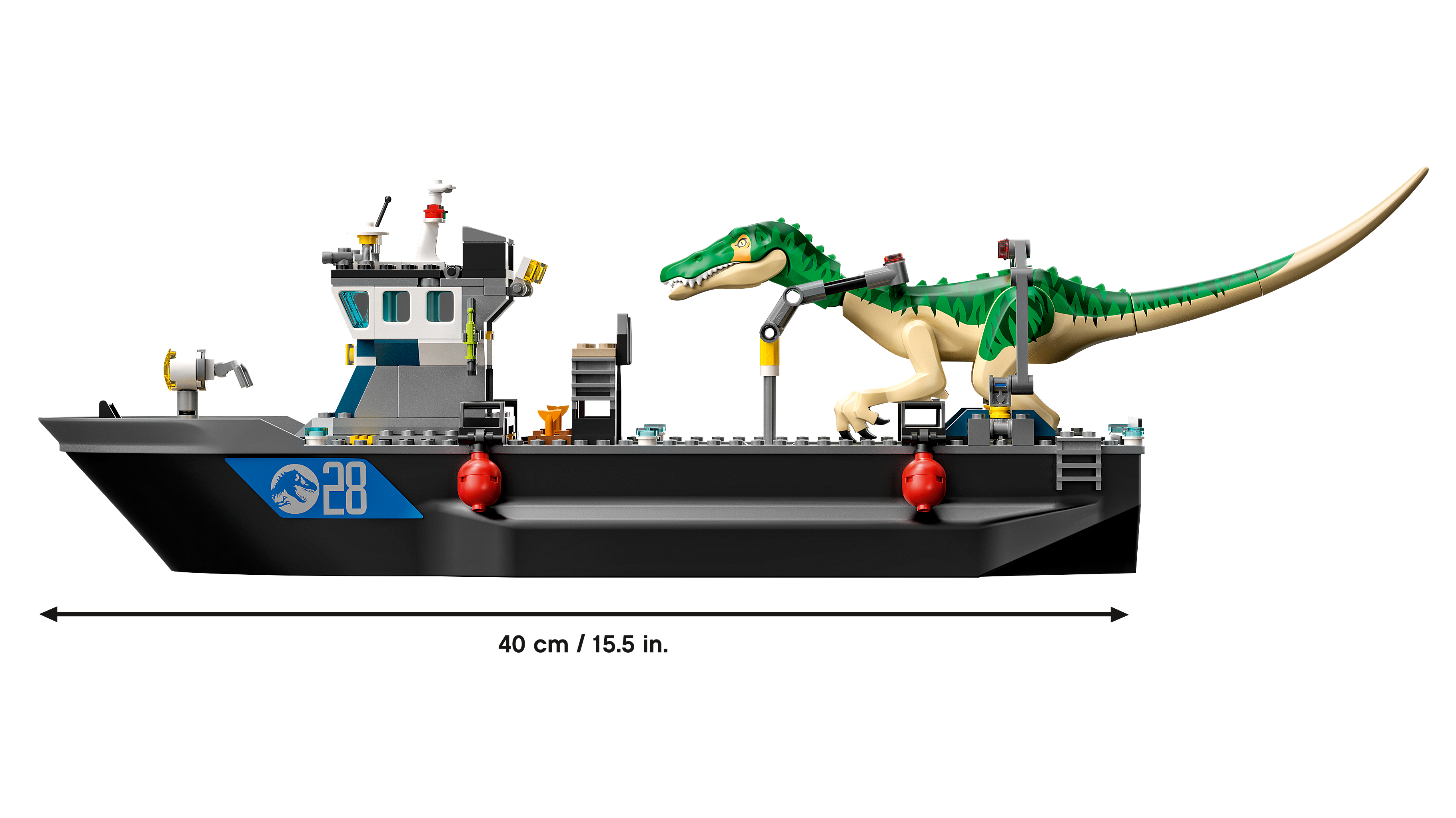 Baryonyx Dinosaur Boat Escape | Jurassic World™ | Buy online at the Official LEGO® US