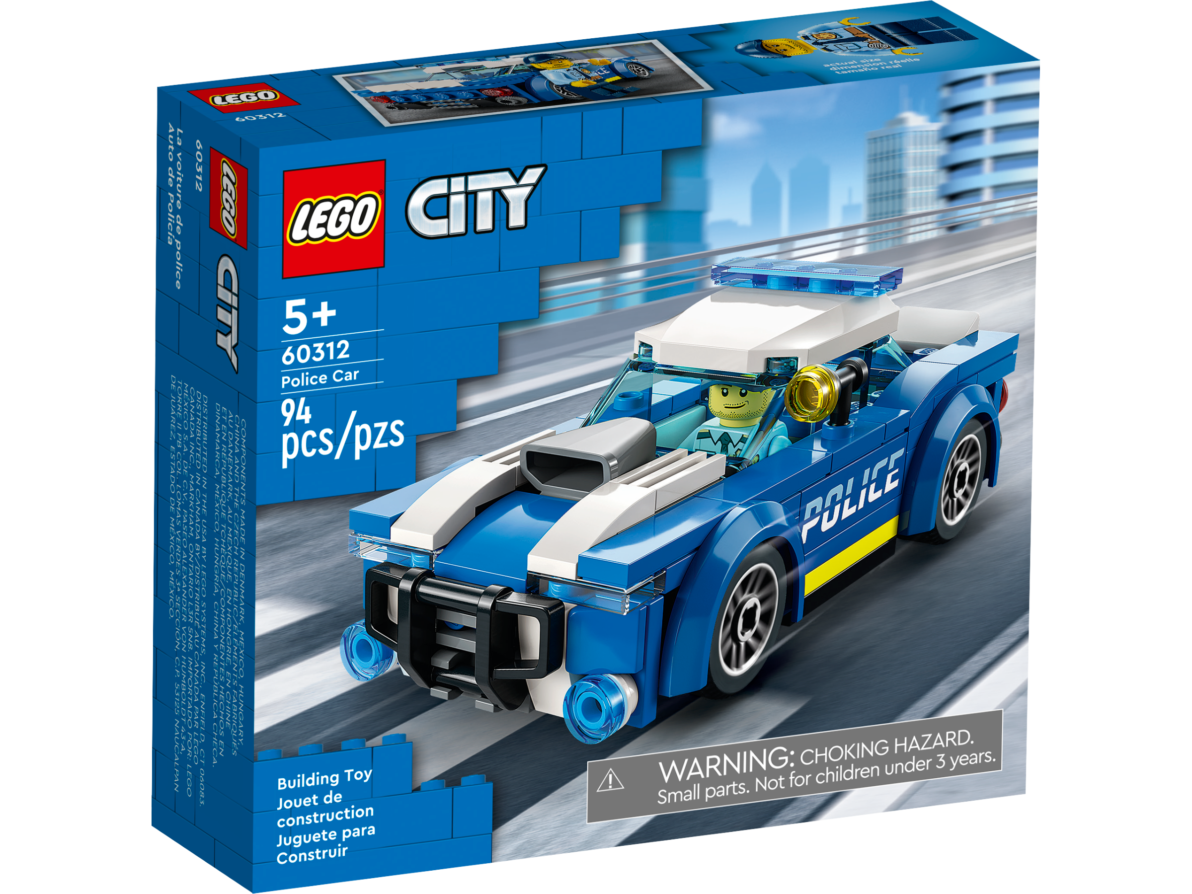 La voiture de police - LEGO® City - 60312 - Jeux de construction
