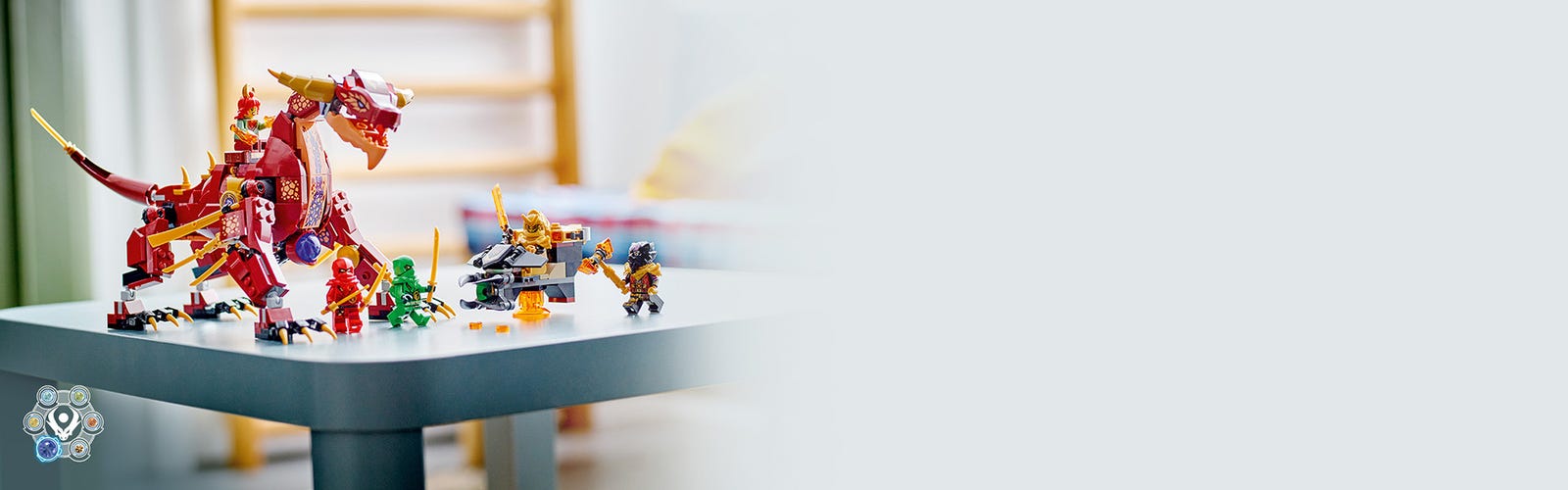 Costruzioni Lego Ninjago - Heatwave and His Lava Dragon