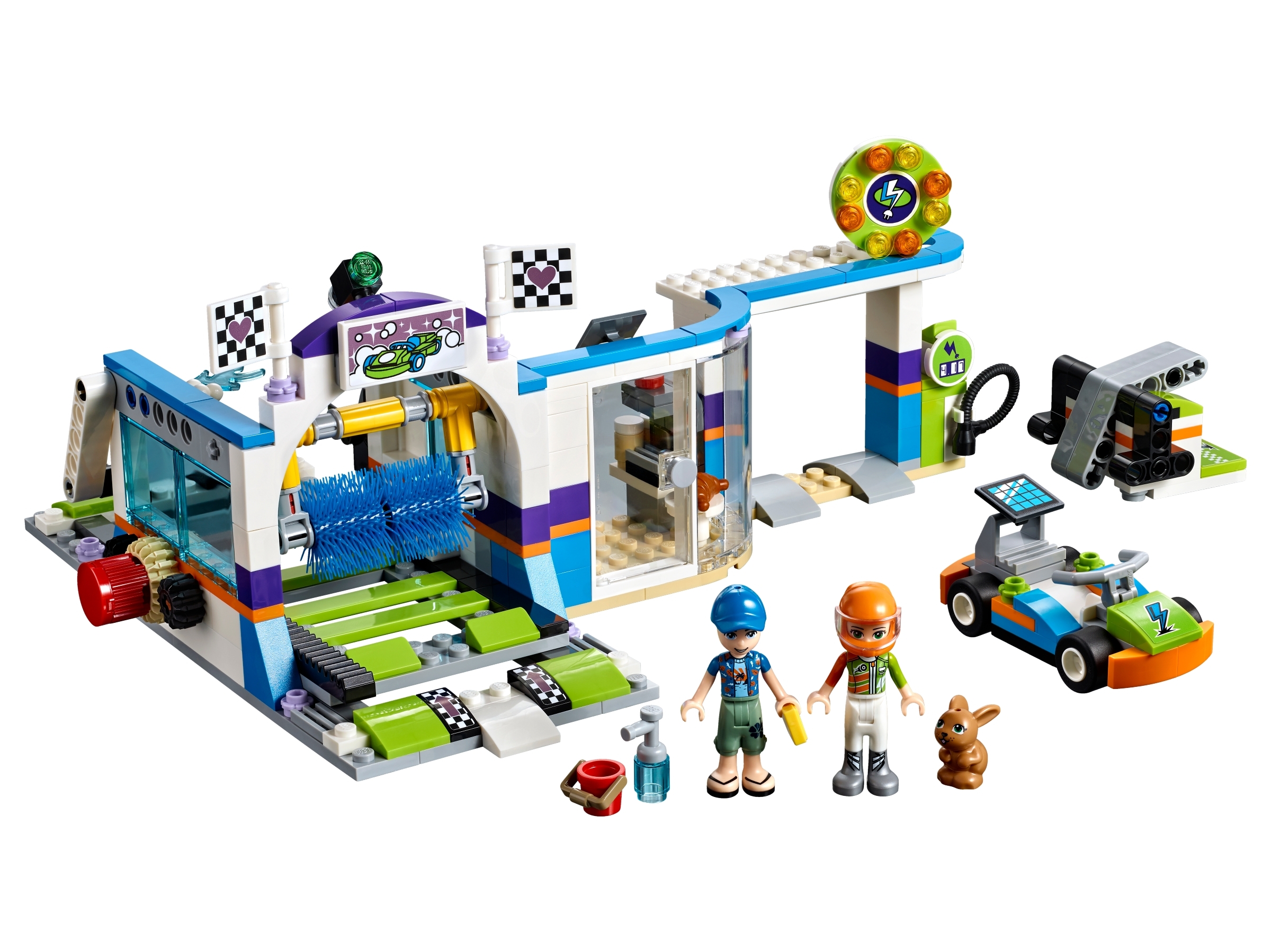 lego 41350 friends spinning brushes car wash