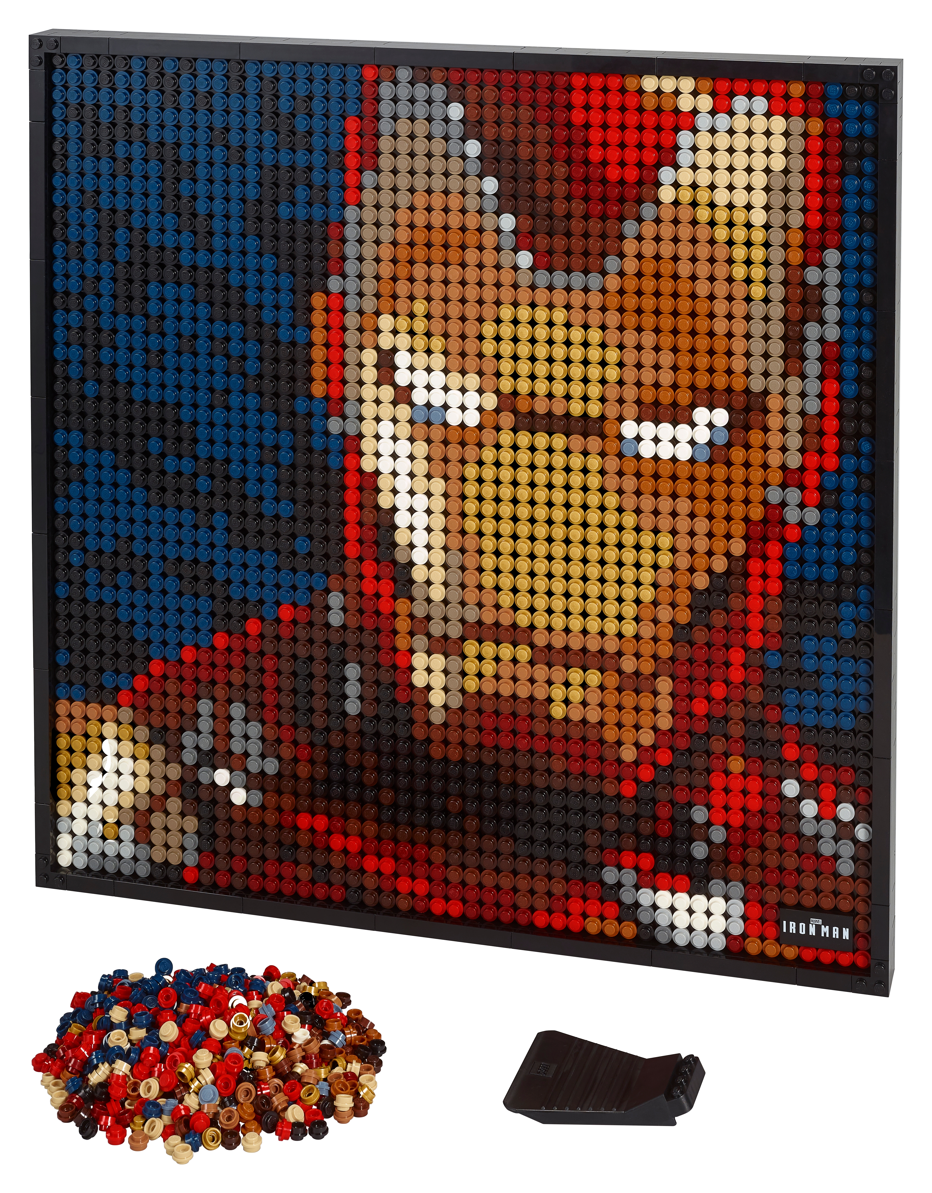 lego iron man mosaic