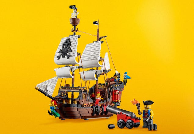 31109 - LEGO® Creator - Le bateau pirate LEGO : King Jouet, Lego, briques  et blocs LEGO - Jeux de construction