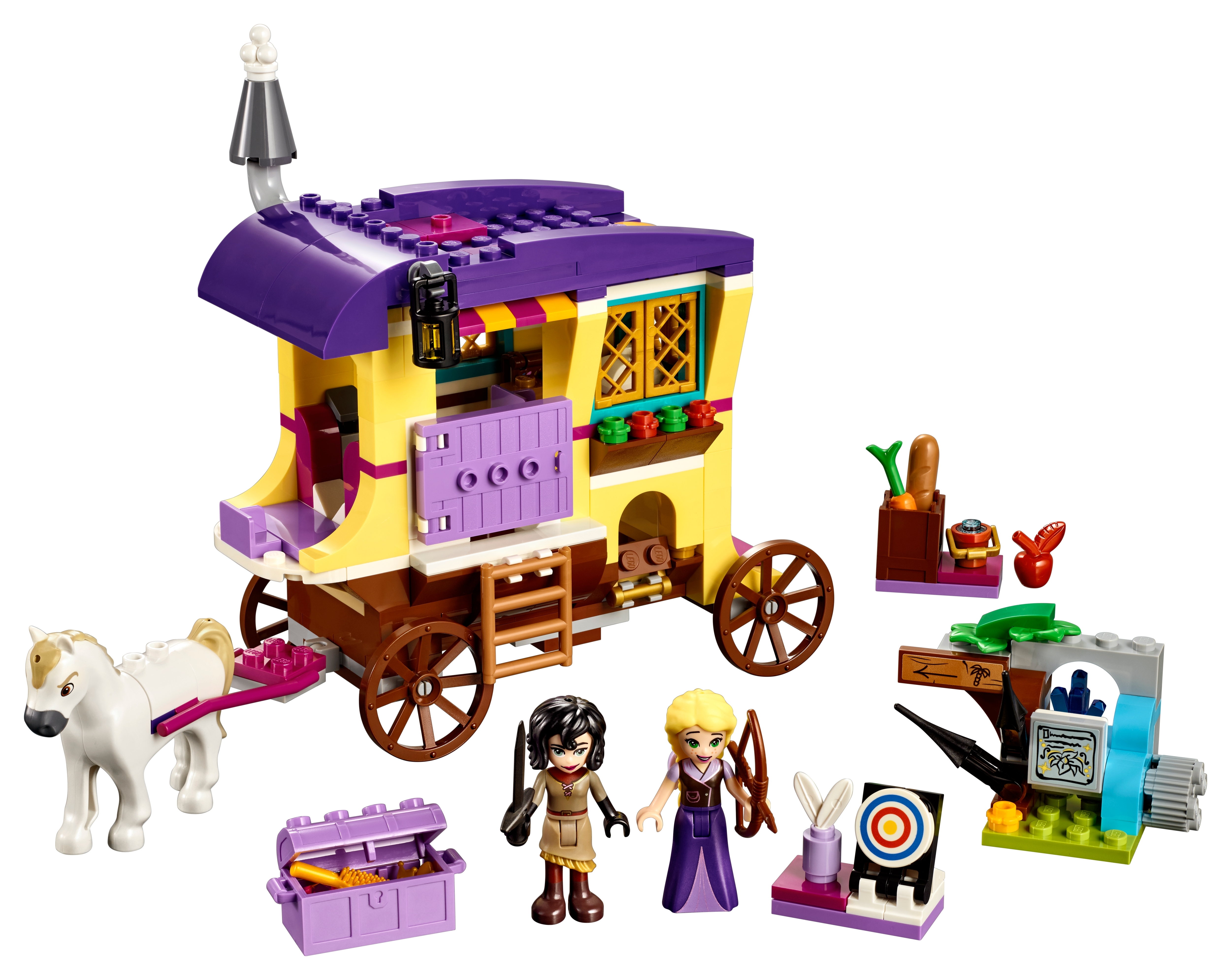 rapunzel caravan lego
