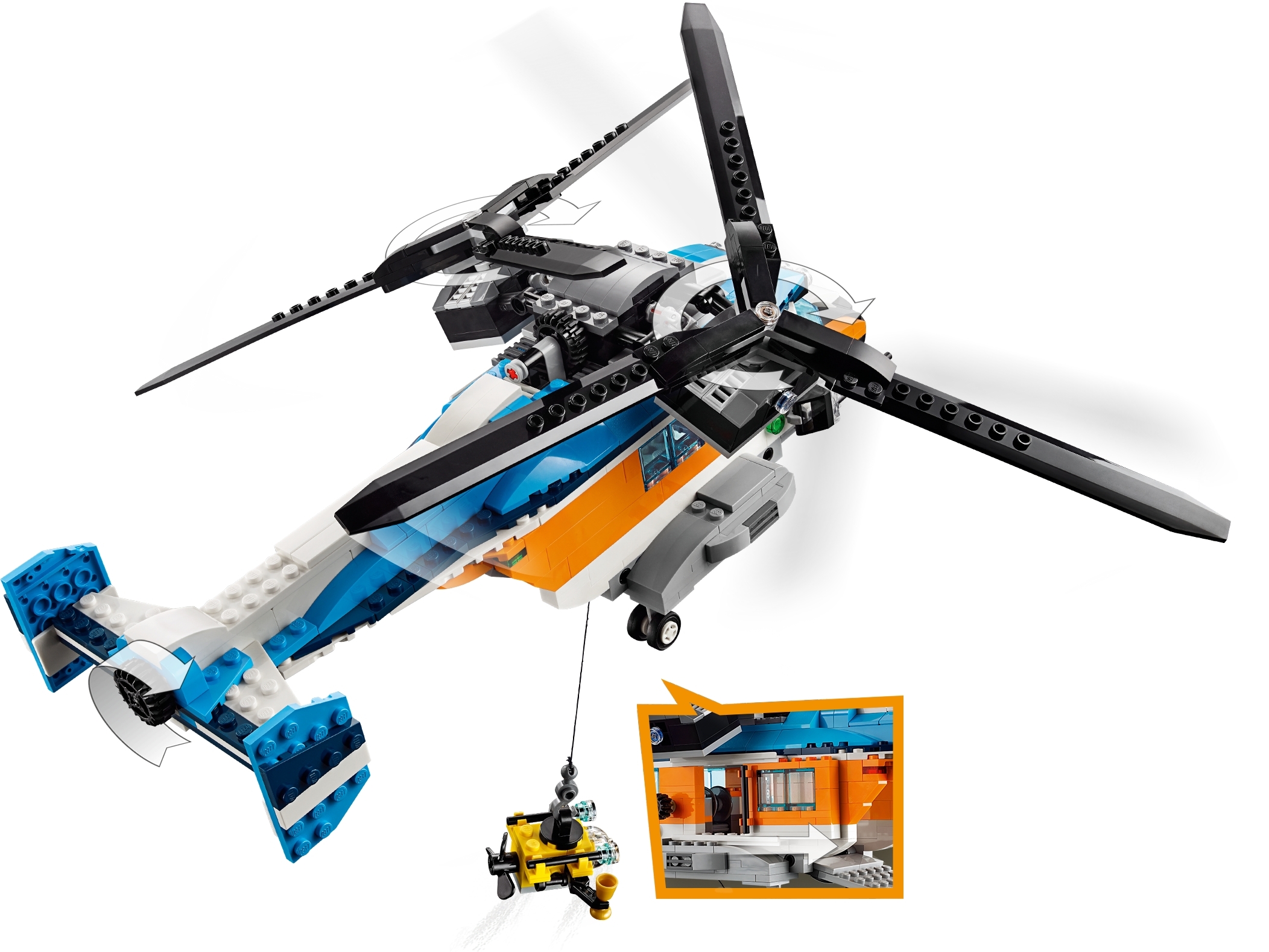 Twin-Rotor Helicopter 31096 Creator 3-in-1 | Buy at the Official Shop US