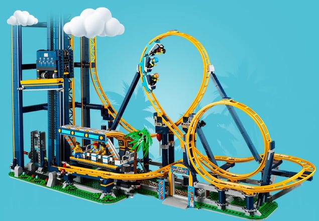 Rails Manège - Toboggans - LEGO® Rail Manège Rail de Looping - La