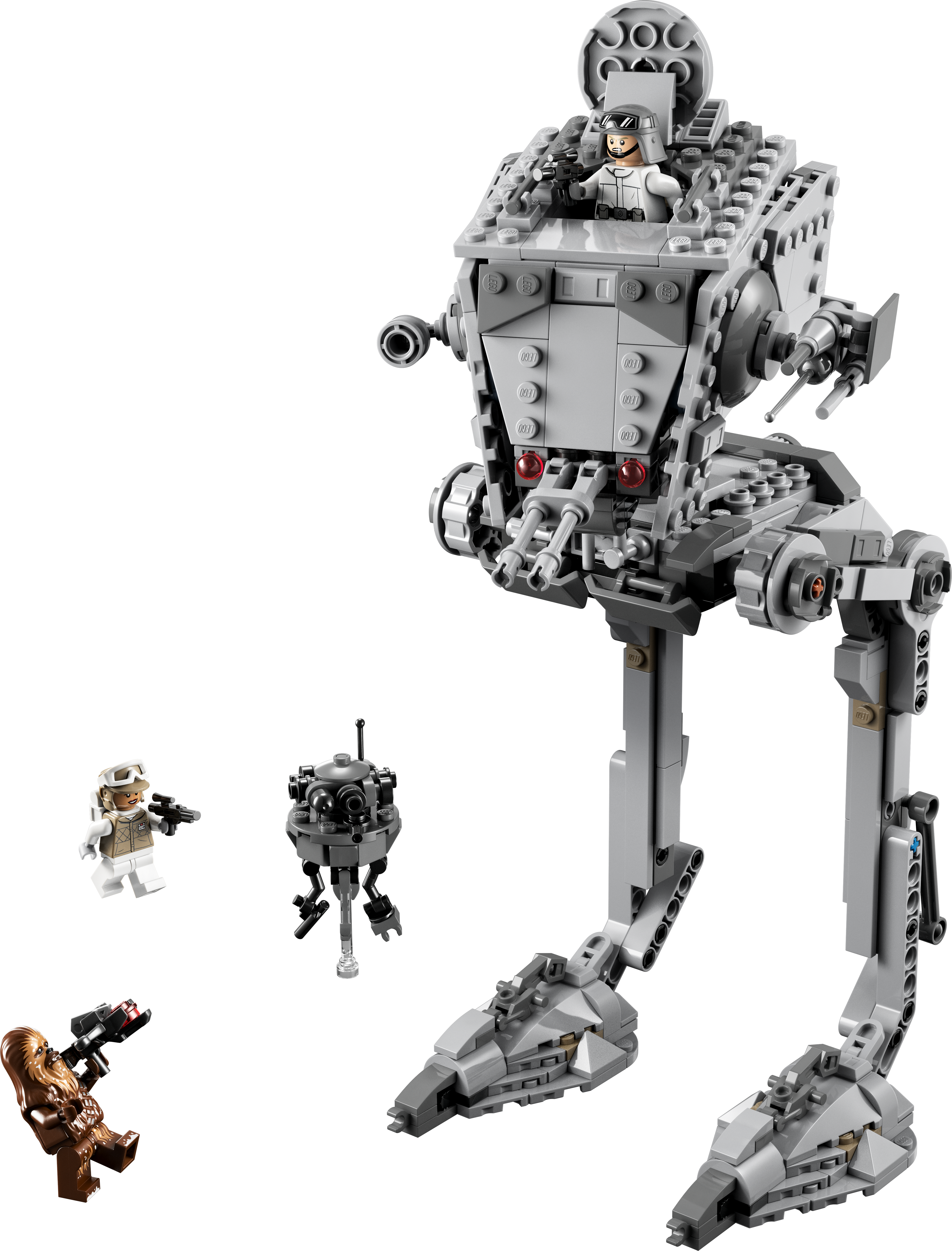 LEGO Star Wars Hoth at-ST Walker 75322 Building Toy for Kids with Chewbacca  Minifigure and Droid Figure, The Empire Strikes Back Model