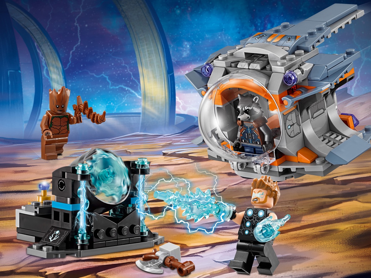 thor groot rocket lego