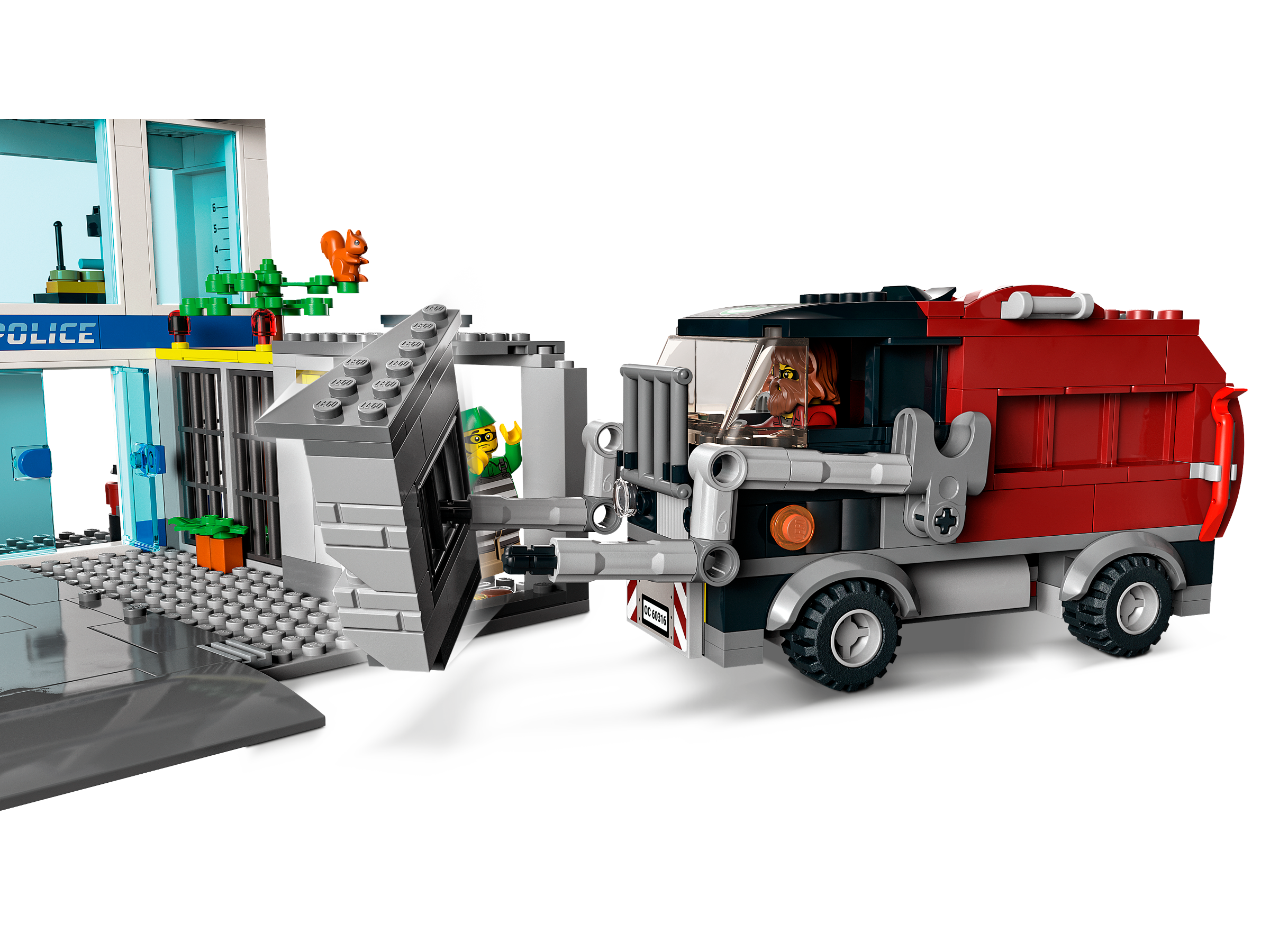 LEGO City 60316 Le Commissariat de Police, Jouet Hélicoptere