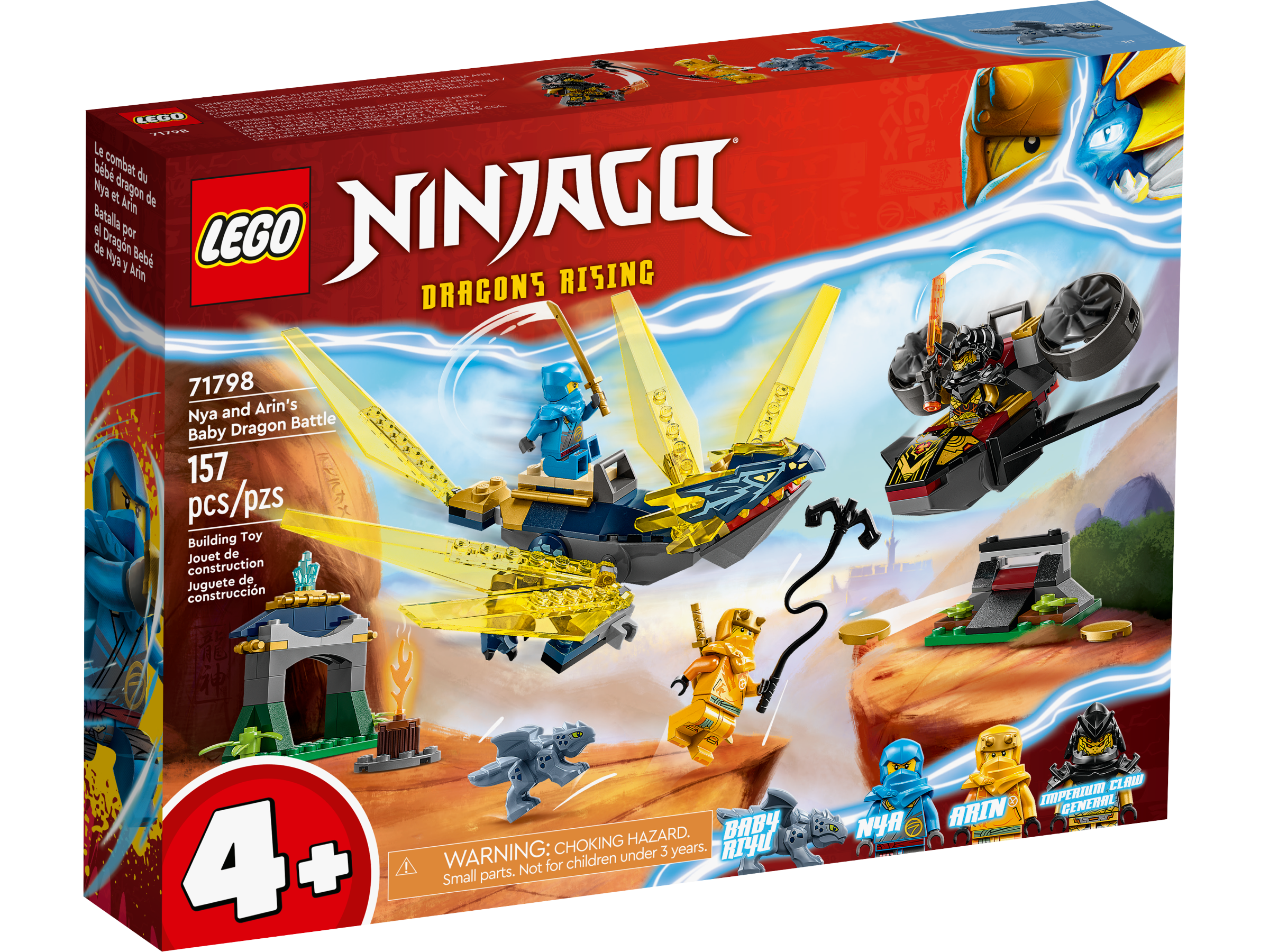 Ninjago le combat du bébé dragon de nya et arin Lego
