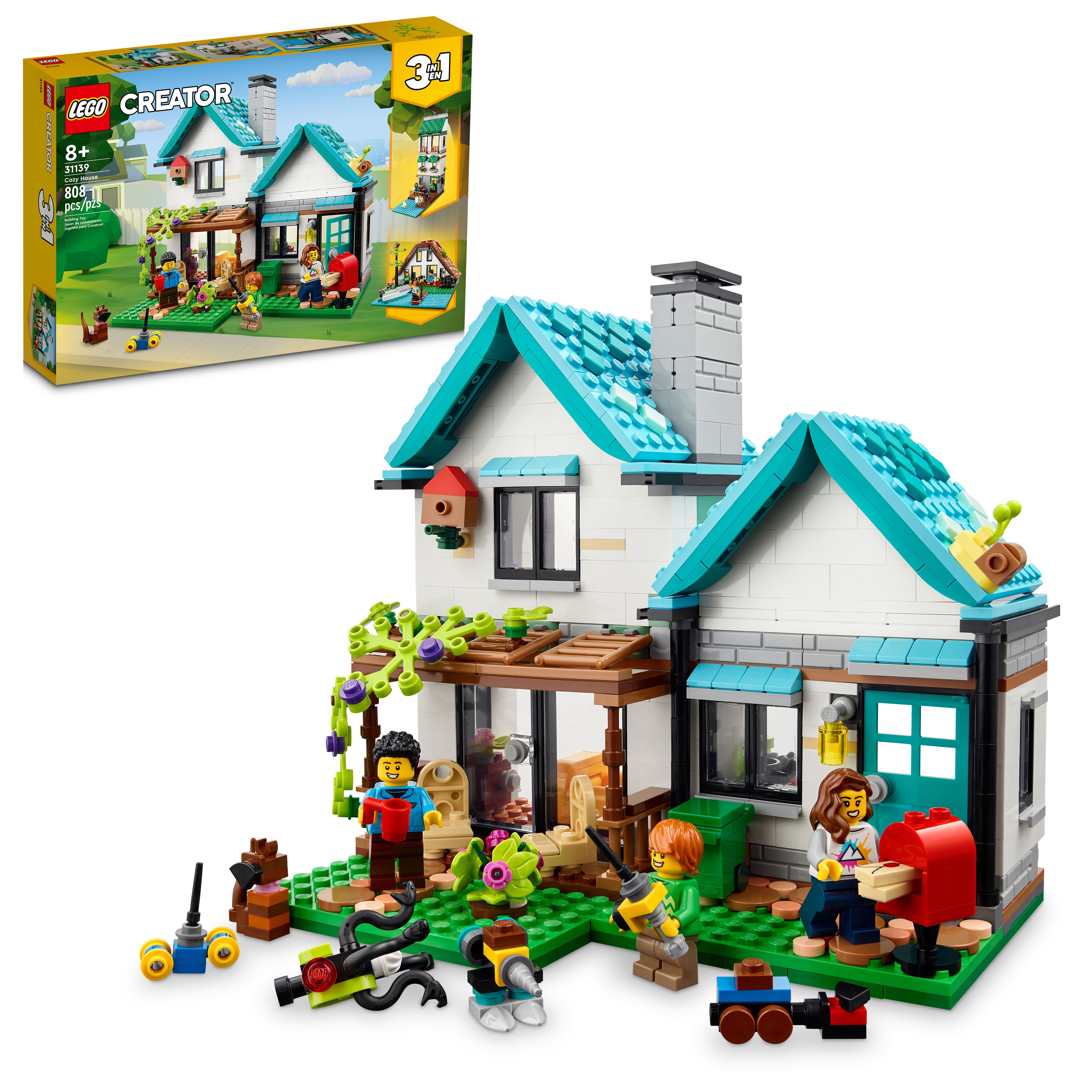 Eenvoud Gastheer van verdund Knus huis 31139 | Creator 3-in-1 | Officiële LEGO® winkel NL