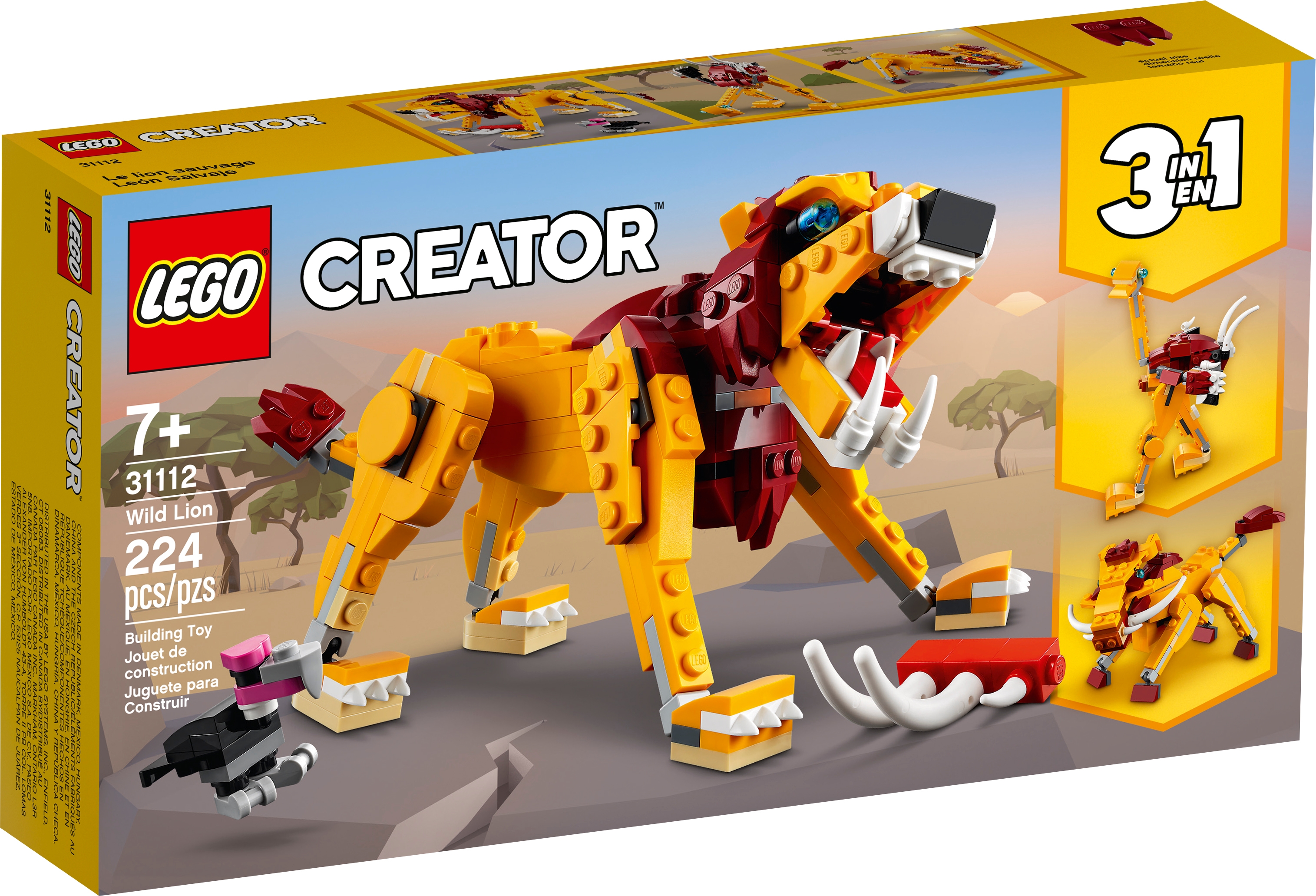Wild Lion 31112 | Creator 3-in-1 | Buy online the Official LEGO® US