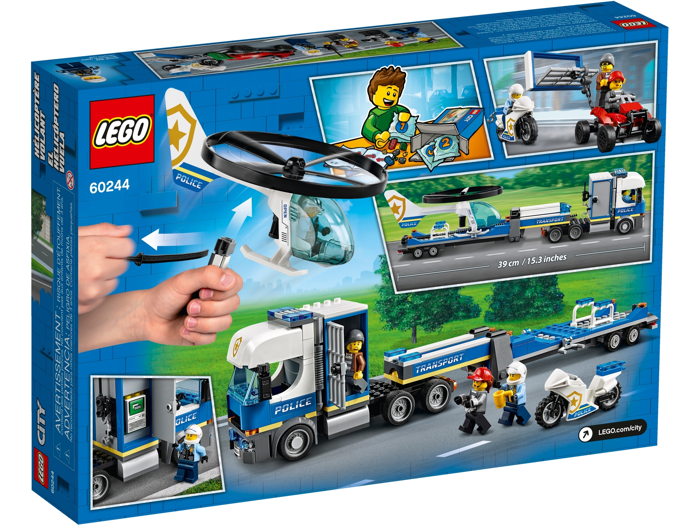 lego truck and helicopter