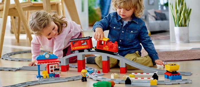 DUPLO Town Lego 10926 - Caja de casa de muñecas jugables para niños  pequeños de 2 años en adelante, juguete de aprendizaje de ladrillos grandes