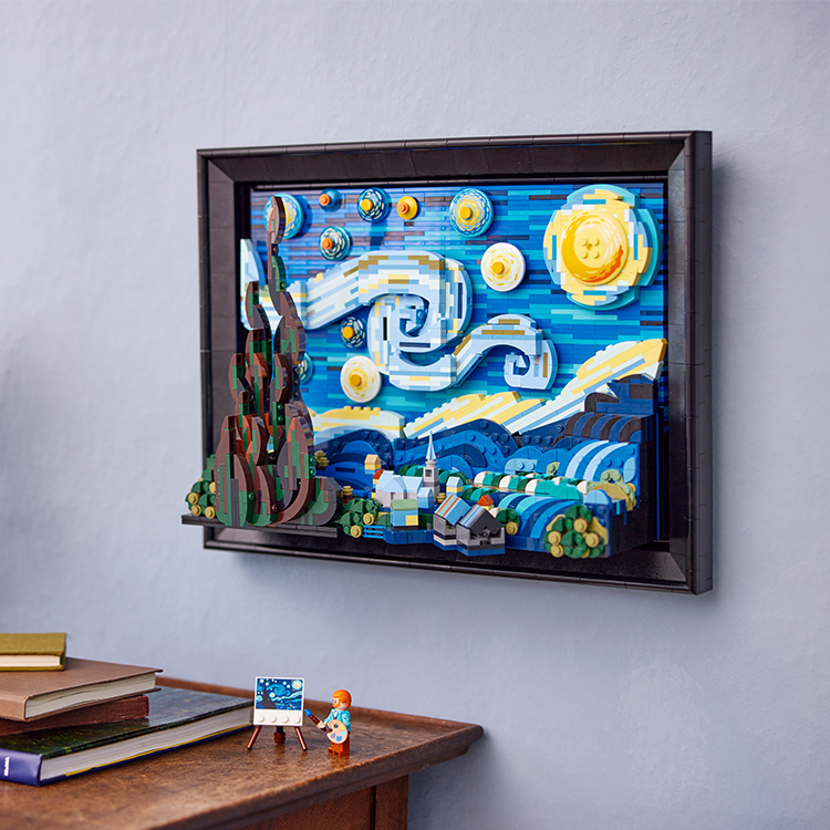La Notte Stellata di Vincent Van Gogh, da costruire in mattoncini LEGO