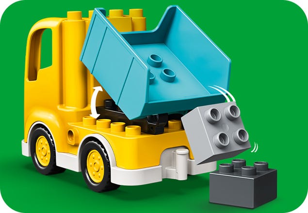 Jeux de construction camion + pelleteuse Lego Duplo