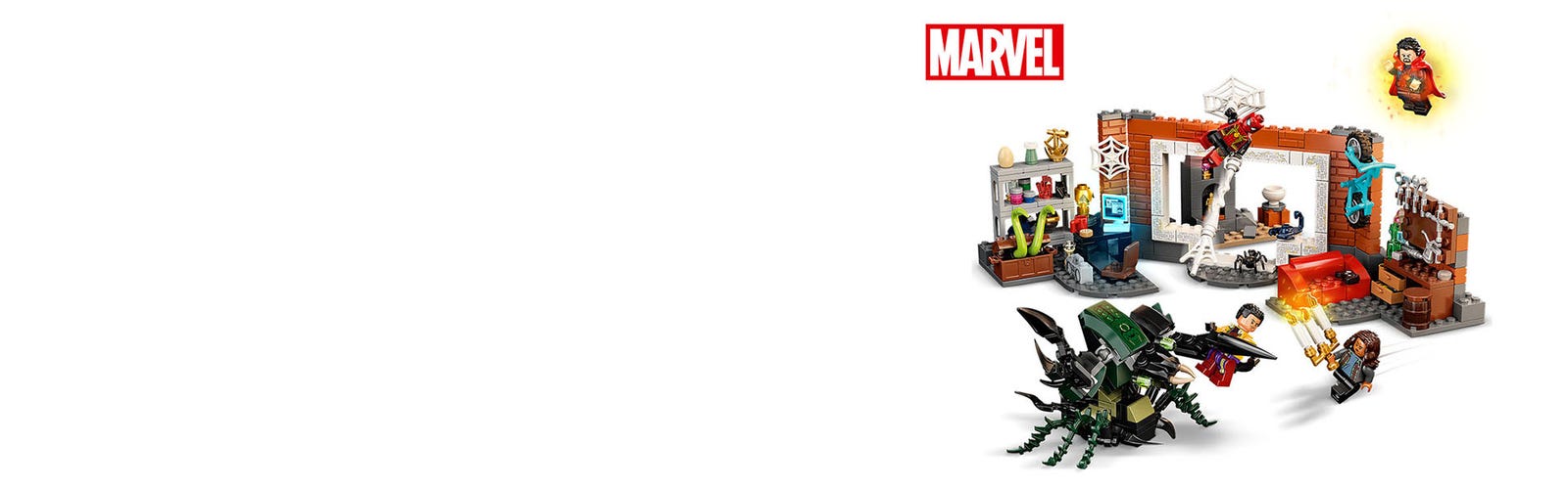 LEGO Marvel Spider-Man at the Sanctum Workshop 76185 Building Toy Set (355  Pieces) 