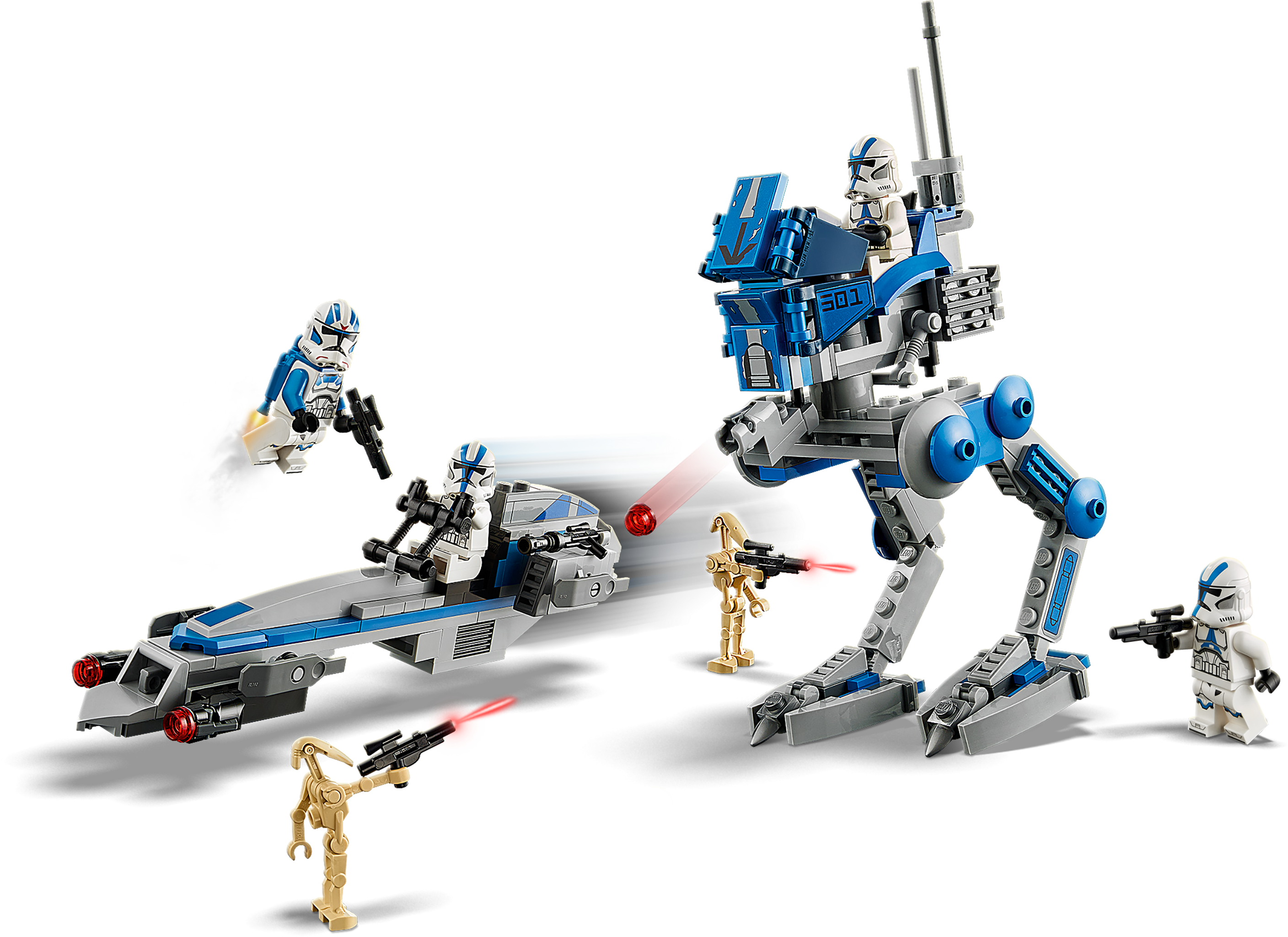 LEGO Star Wars 501st Legion Clone Troopers 75280 Building Kit, Cool Action  Set for Creative Play and Awesome Building; Great Gift or Special Surprise