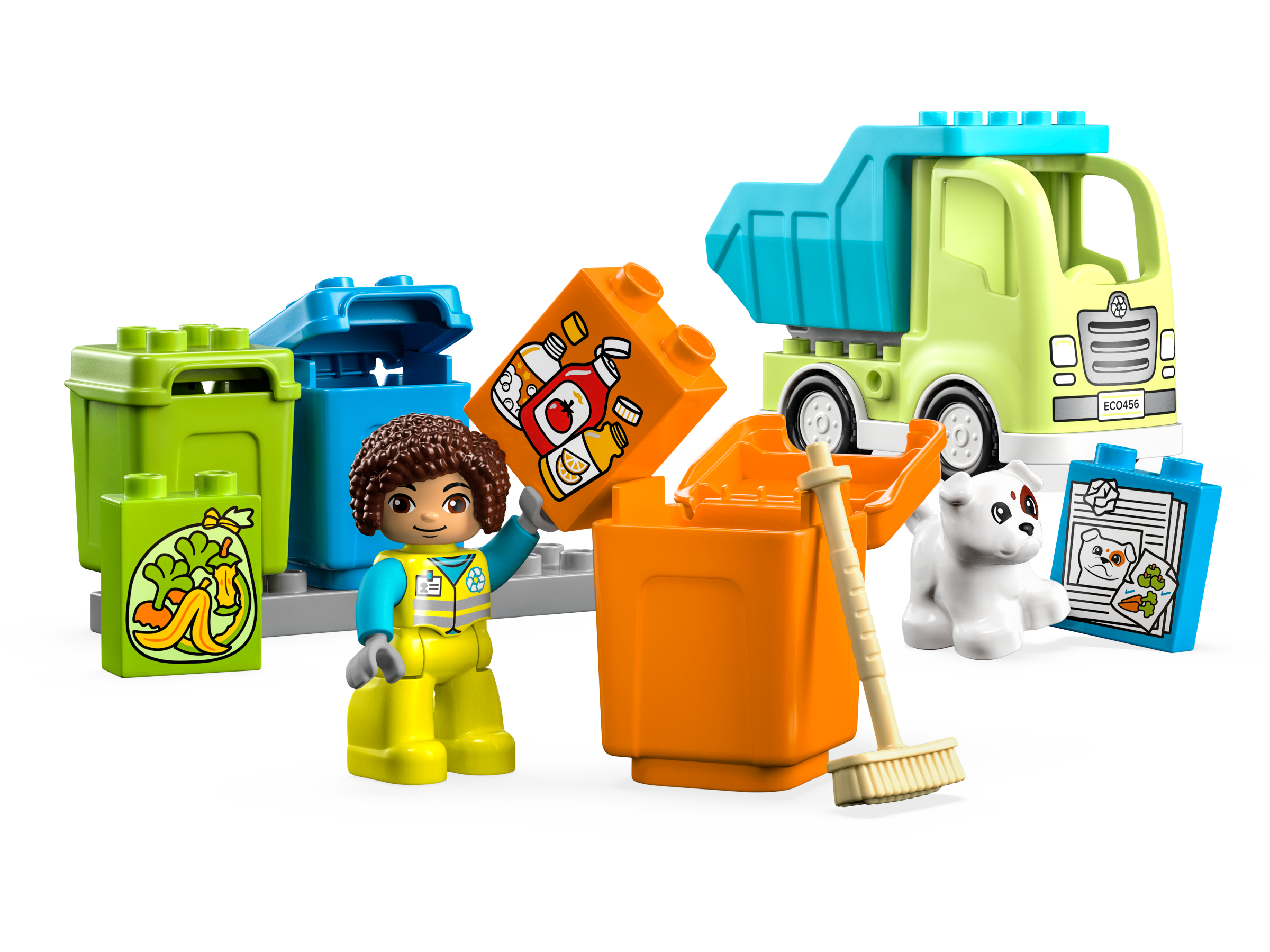 LEGO 10987 Duplo Ma Ville Le Camion de Recyclage, Jouets Éducatifs et de  Tri de Couleurs pour Enfants et Bébés Dès 2 Ans, Développe la Motricité  Fine : : Jeux et Jouets