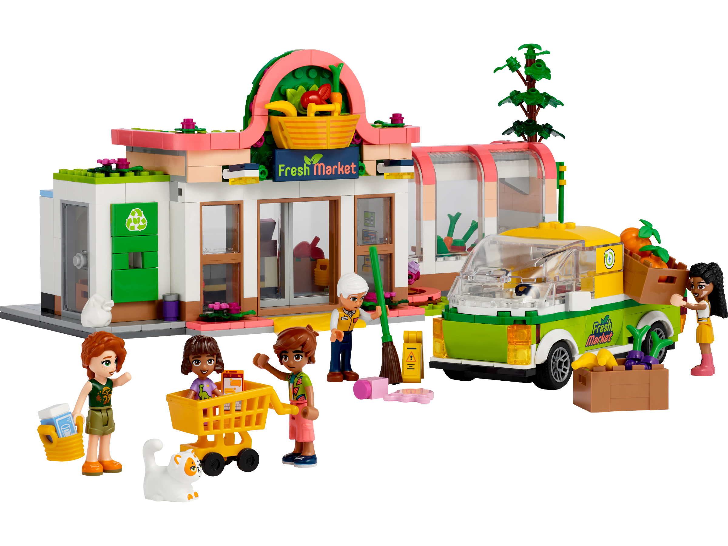 terugtrekken Inleg Binnenshuis Biologische supermarkt 41729 | Friends | Officiële LEGO® winkel BE
