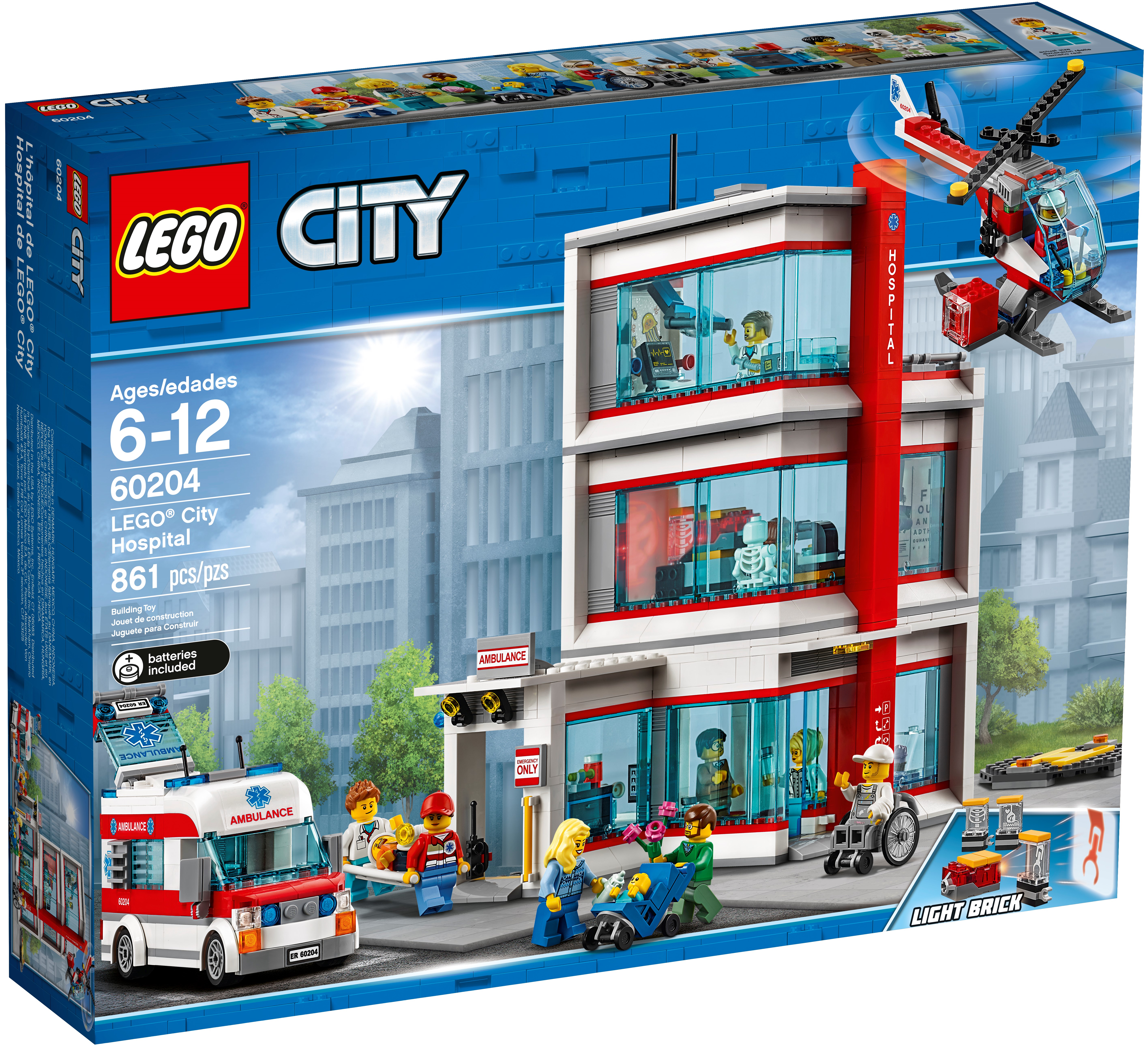 Gestaag ze Reinig de vloer LEGO® City Hospital 60204 | City | Buy online at the Official LEGO® Shop US
