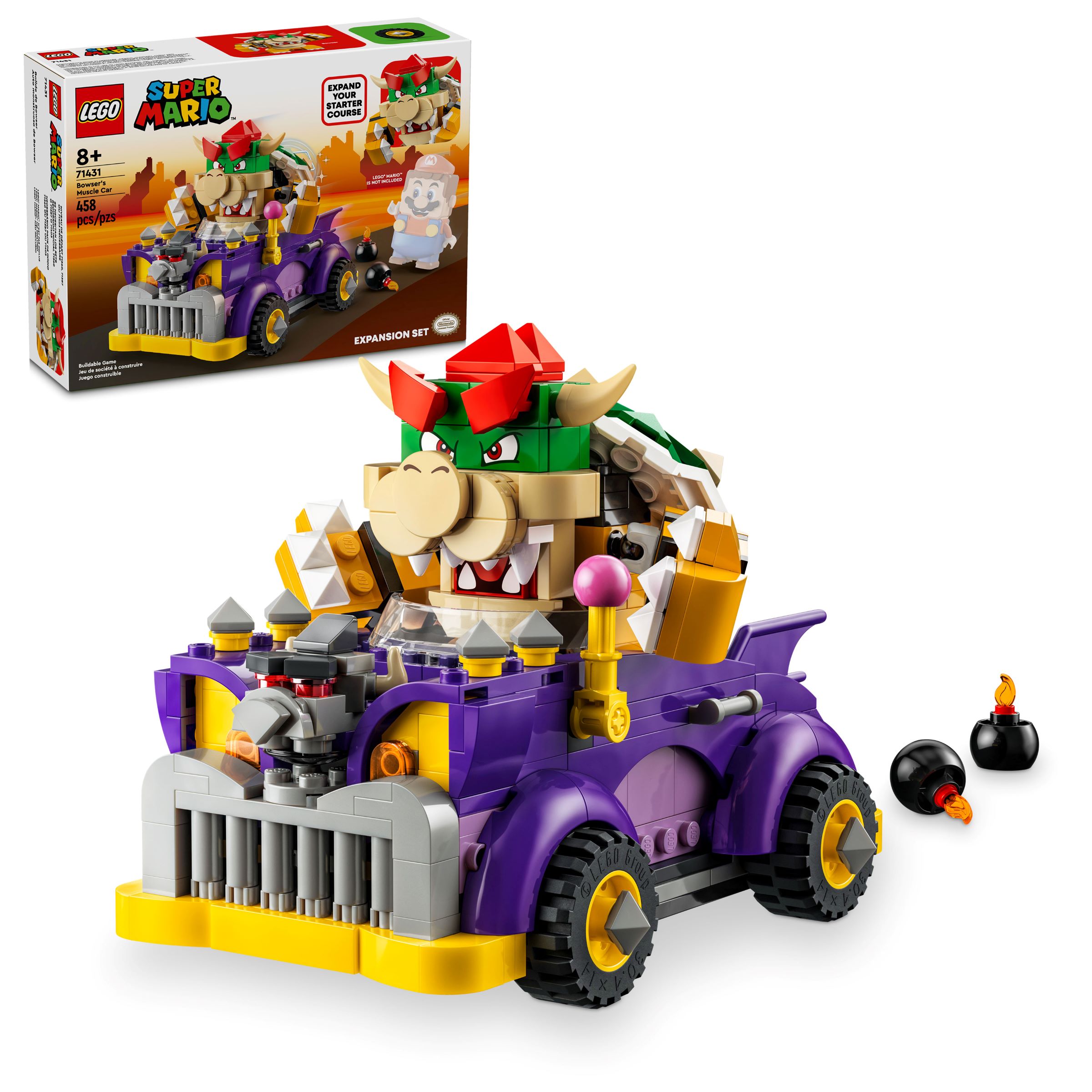 Bowser's Muscle Car Expansion Set 71431 | LEGO® Super Mario™ | Buy online  at the Official LEGO® Shop US