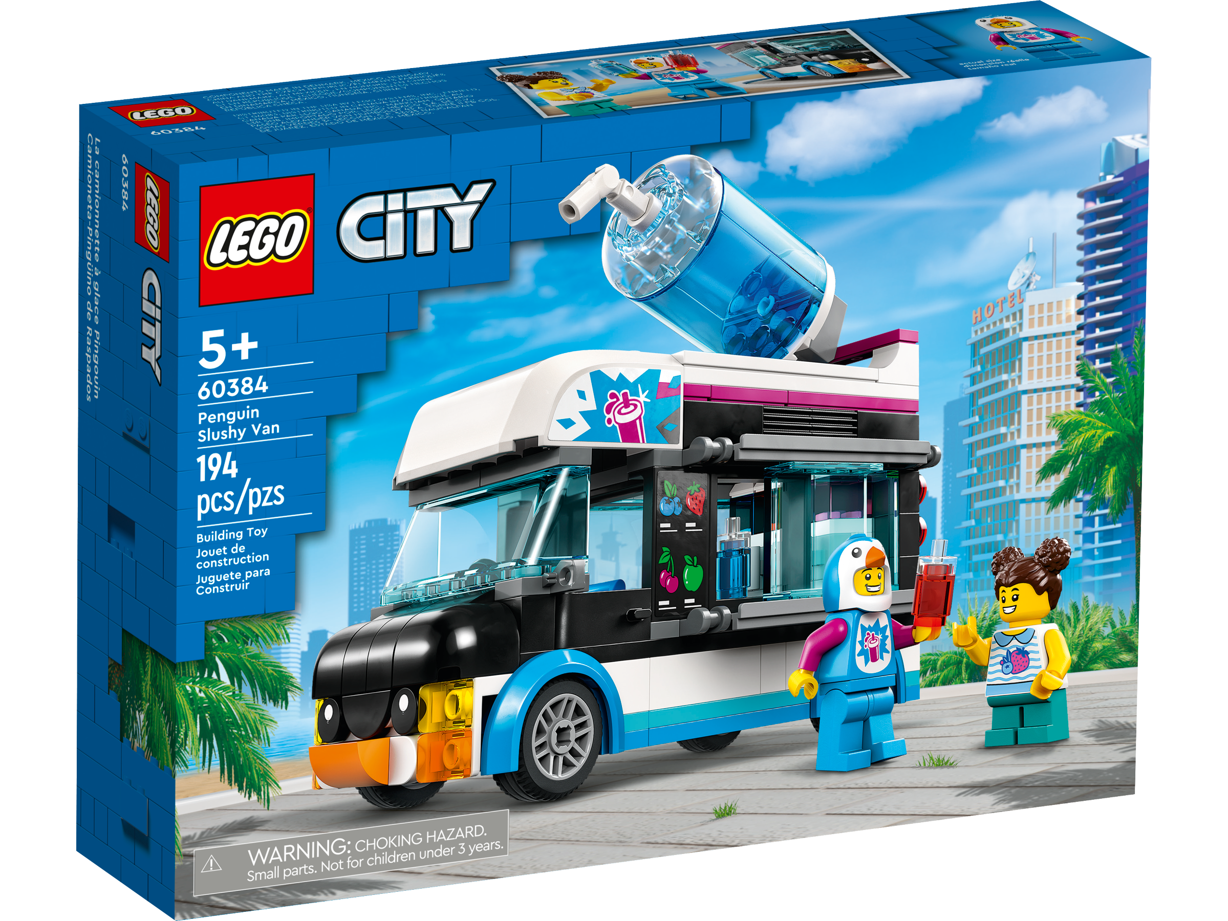 LEGO® City 60384 Le Camion à Granités du Pingouin, Jouet Camion