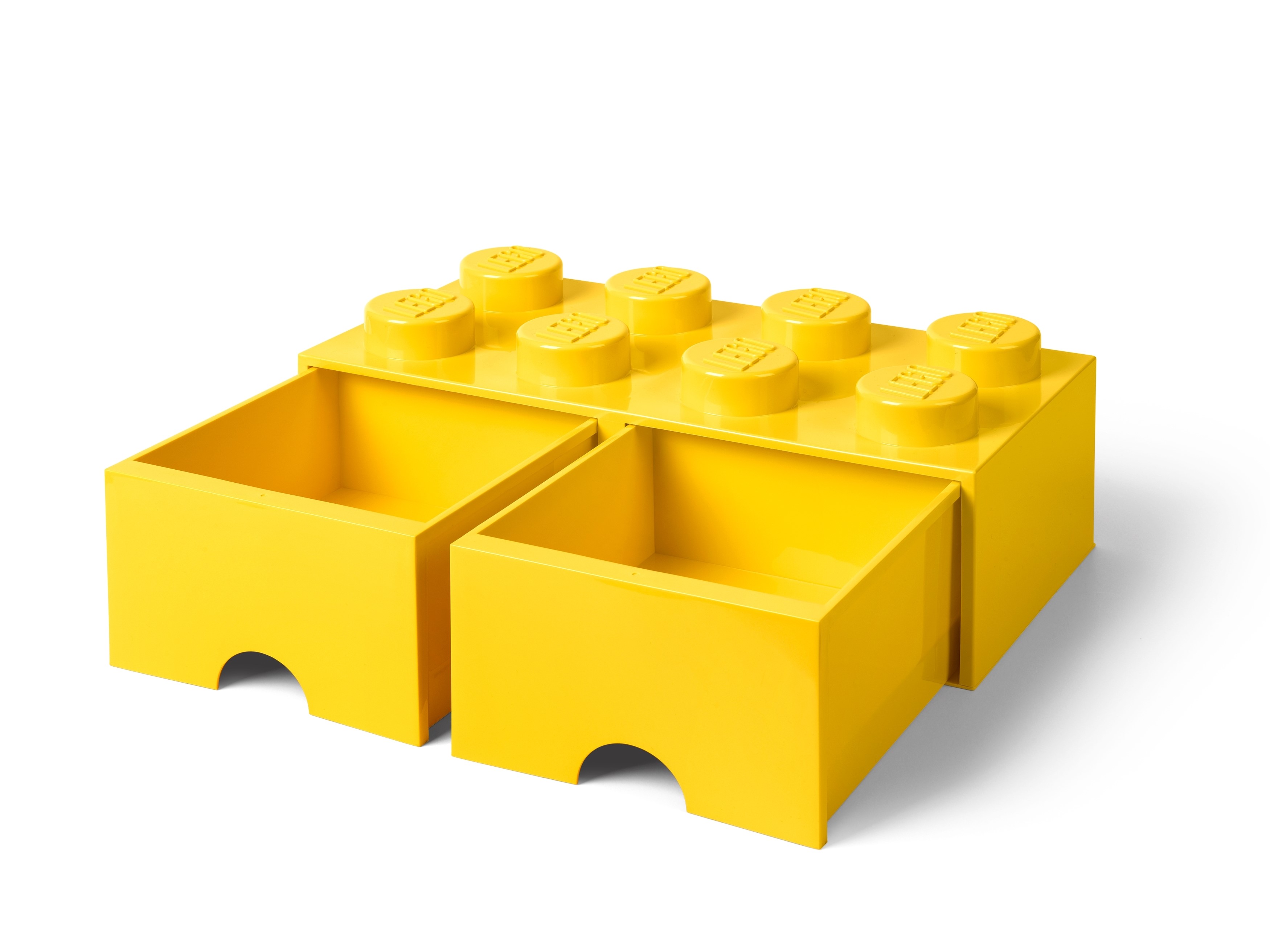 Large LEGO Storage Brick Case 8 Stud Yellow Container Plastic Bin/Box EMPTY  14x7