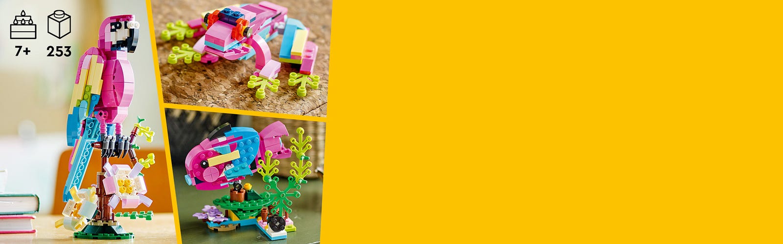 LEGO Creator Loro Rosa Exótico 31144