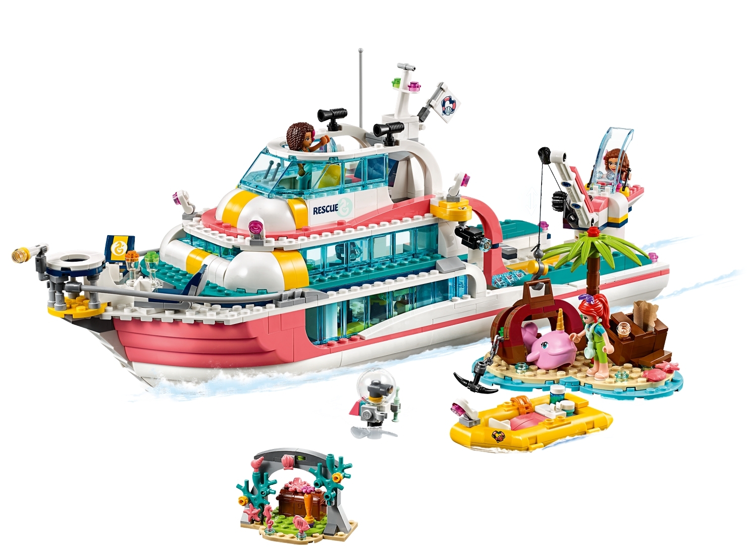 friends lego yacht