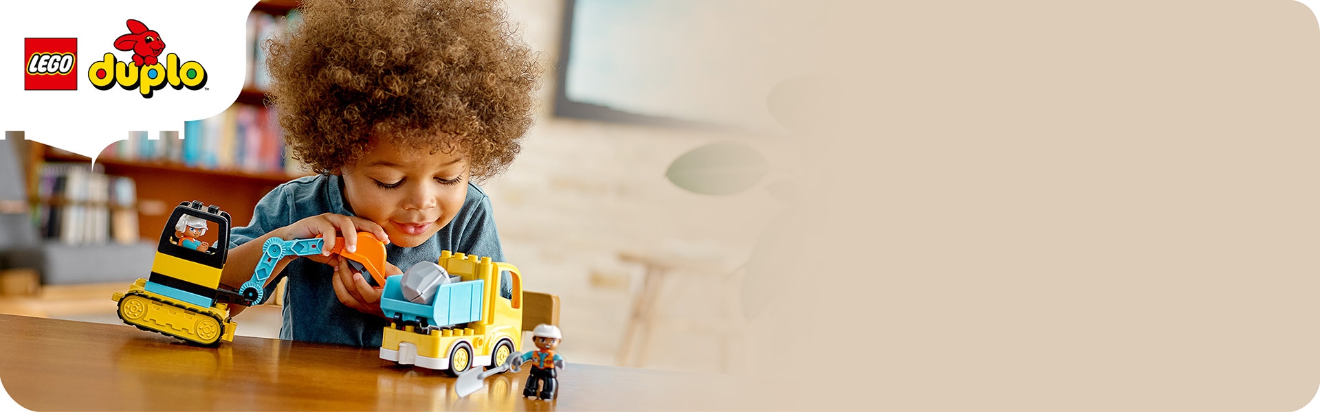 Lego truck discount and tracked excavator