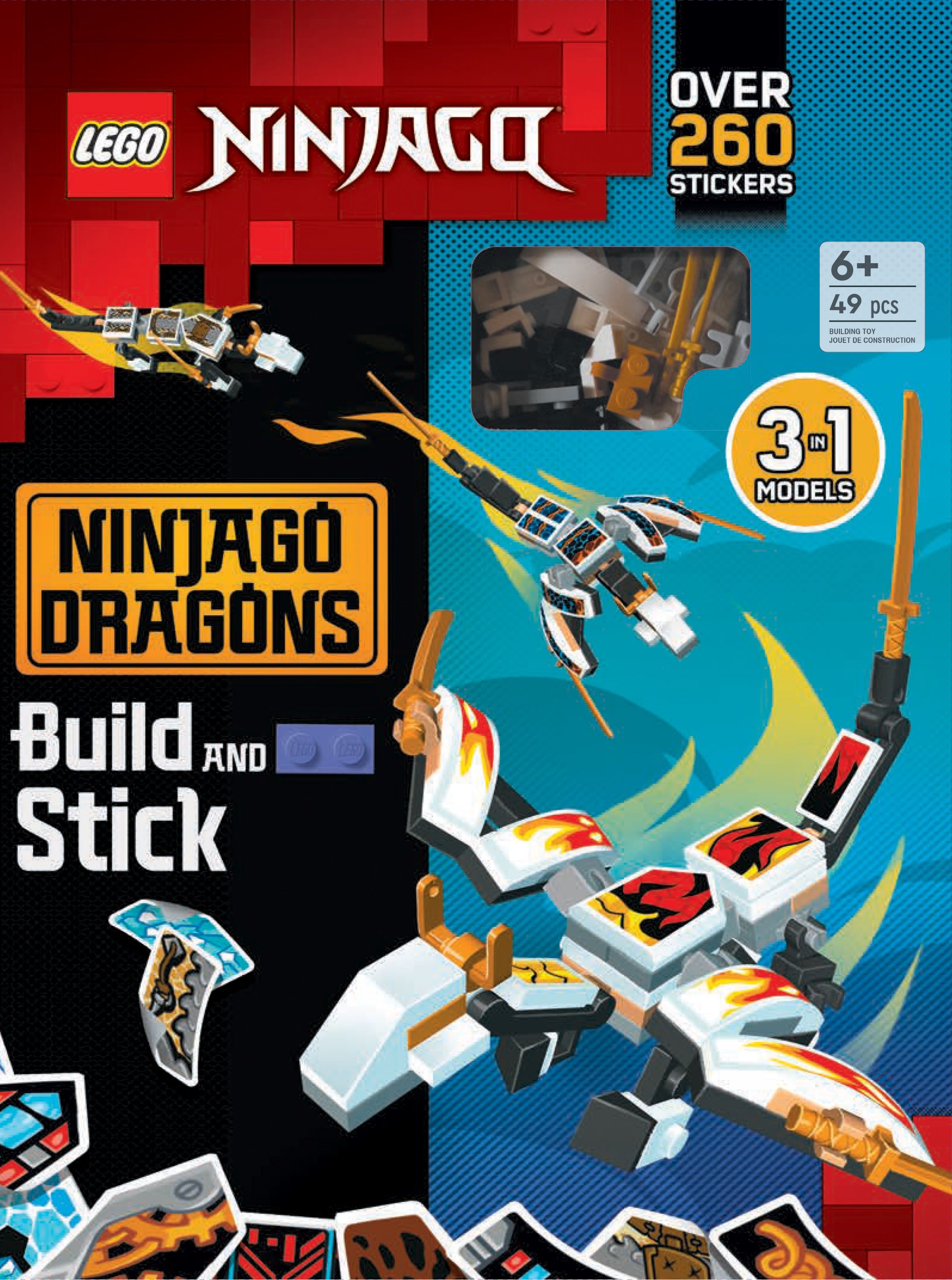 Build and Stick: NINJAGO® Dragons 5007553, NINJAGO®