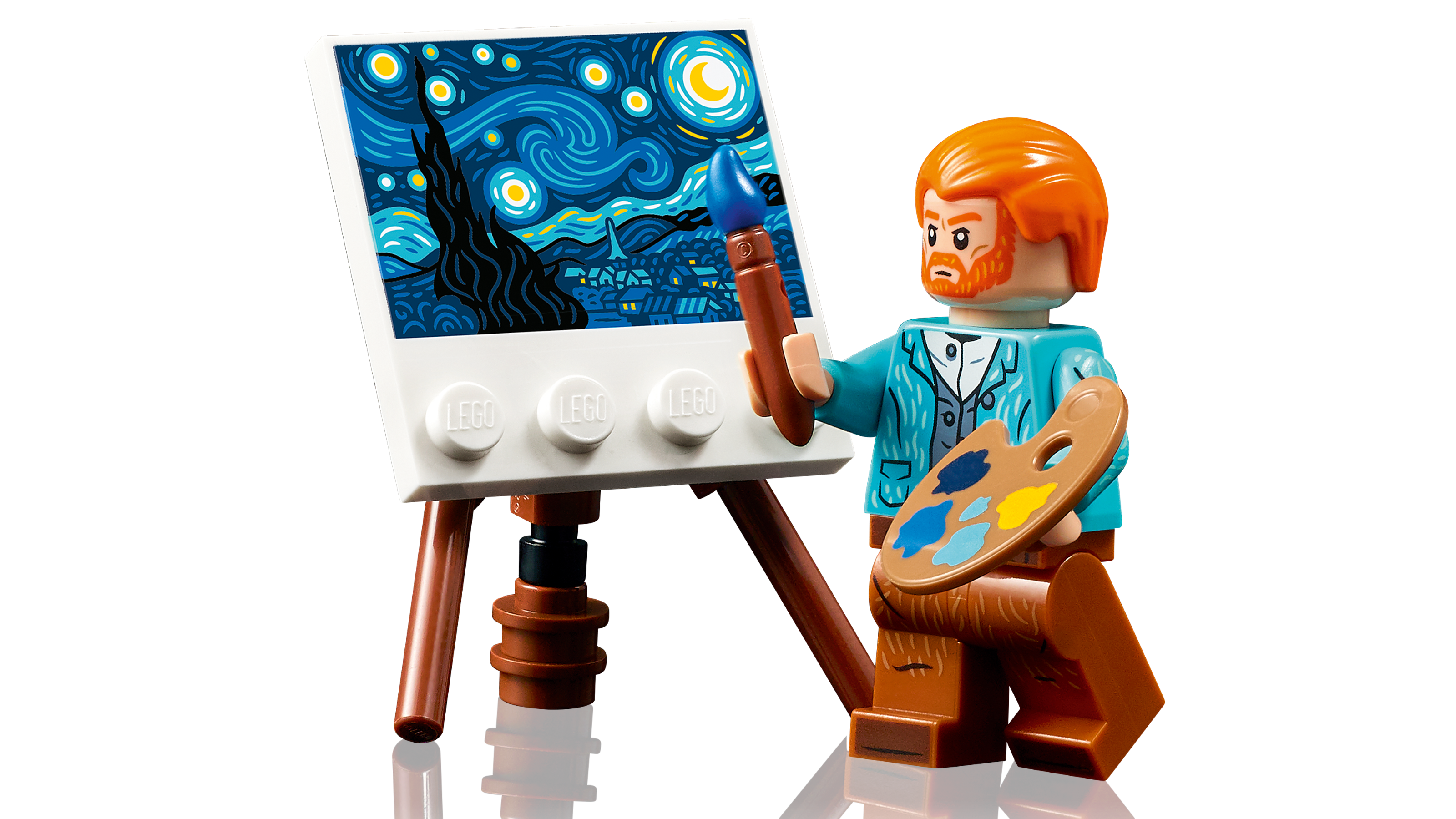 Arte coi mattoncini LEGO: la Notte Stellata di Van Gogh in 3D