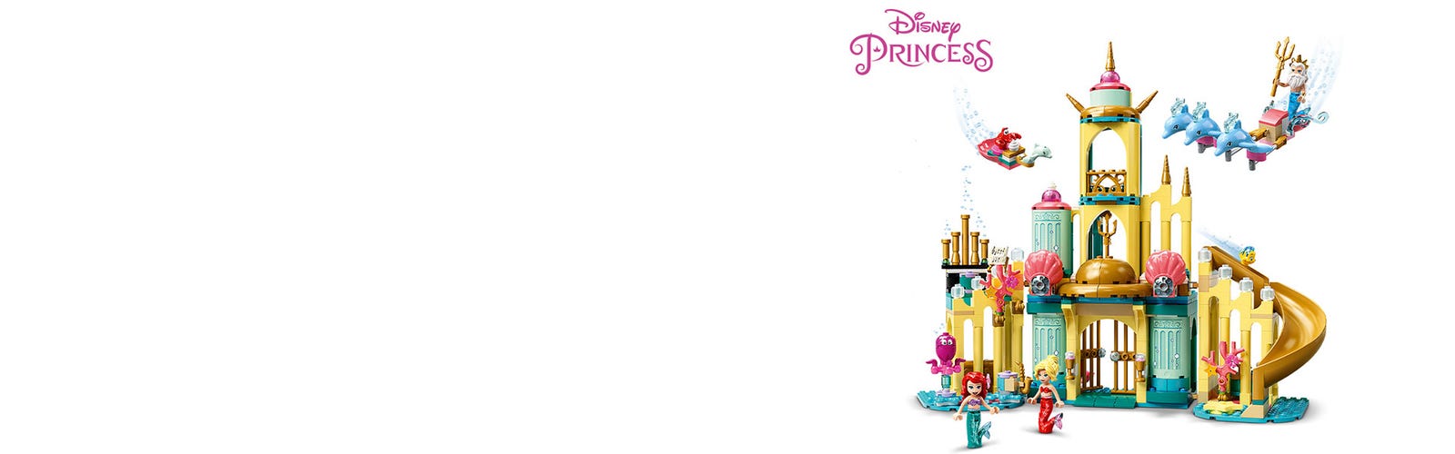 LEGO  Disney Princess Le palais sous-marin d'Ariel 43207 LEGO : la boîte à  Prix Carrefour