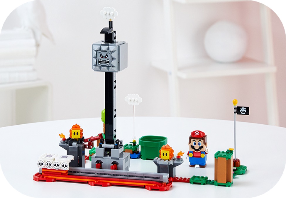 lego super mario thwomp drop