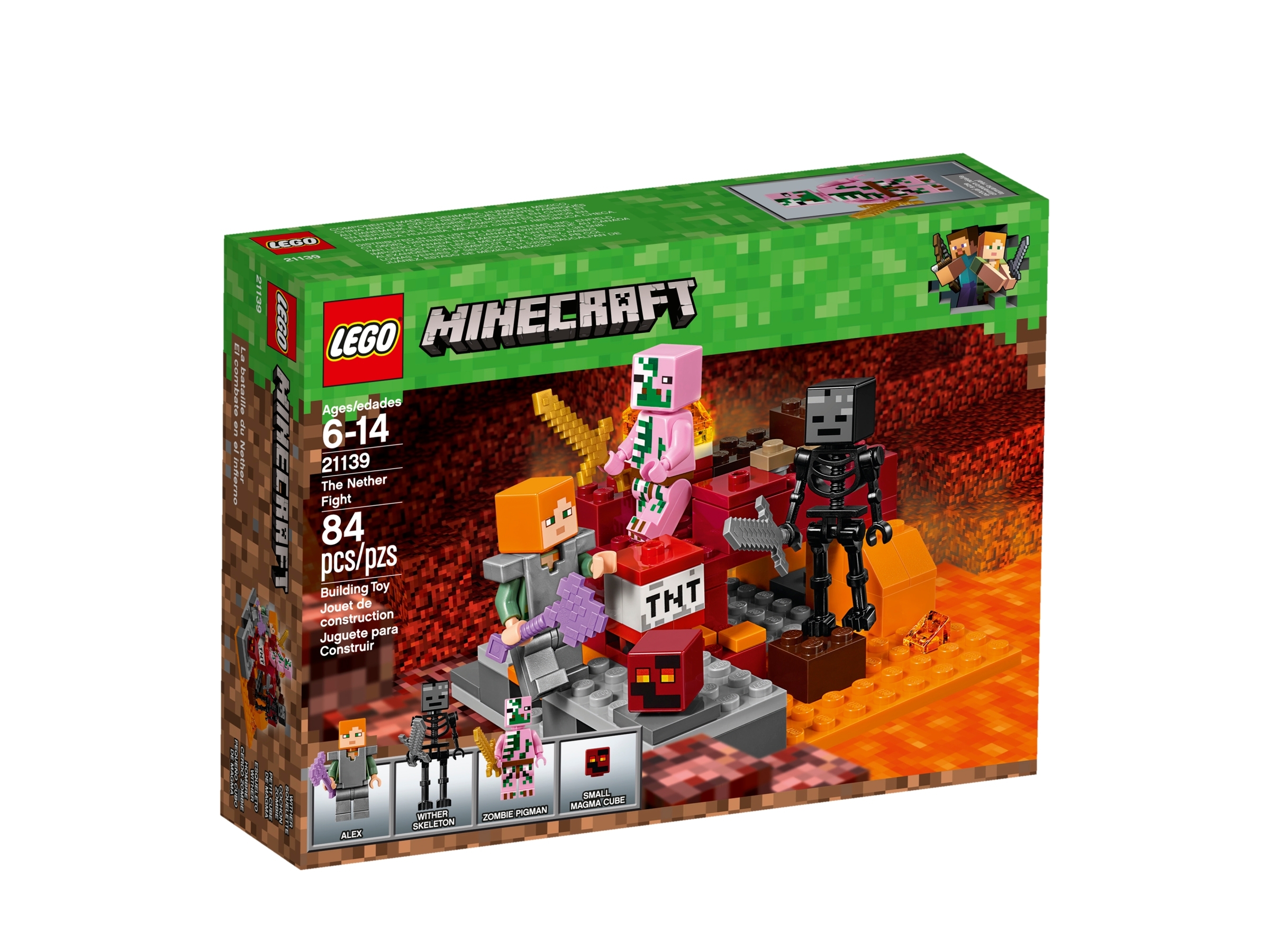  LEGO Minecraft The Nether Fight 21139 Building Kit (84