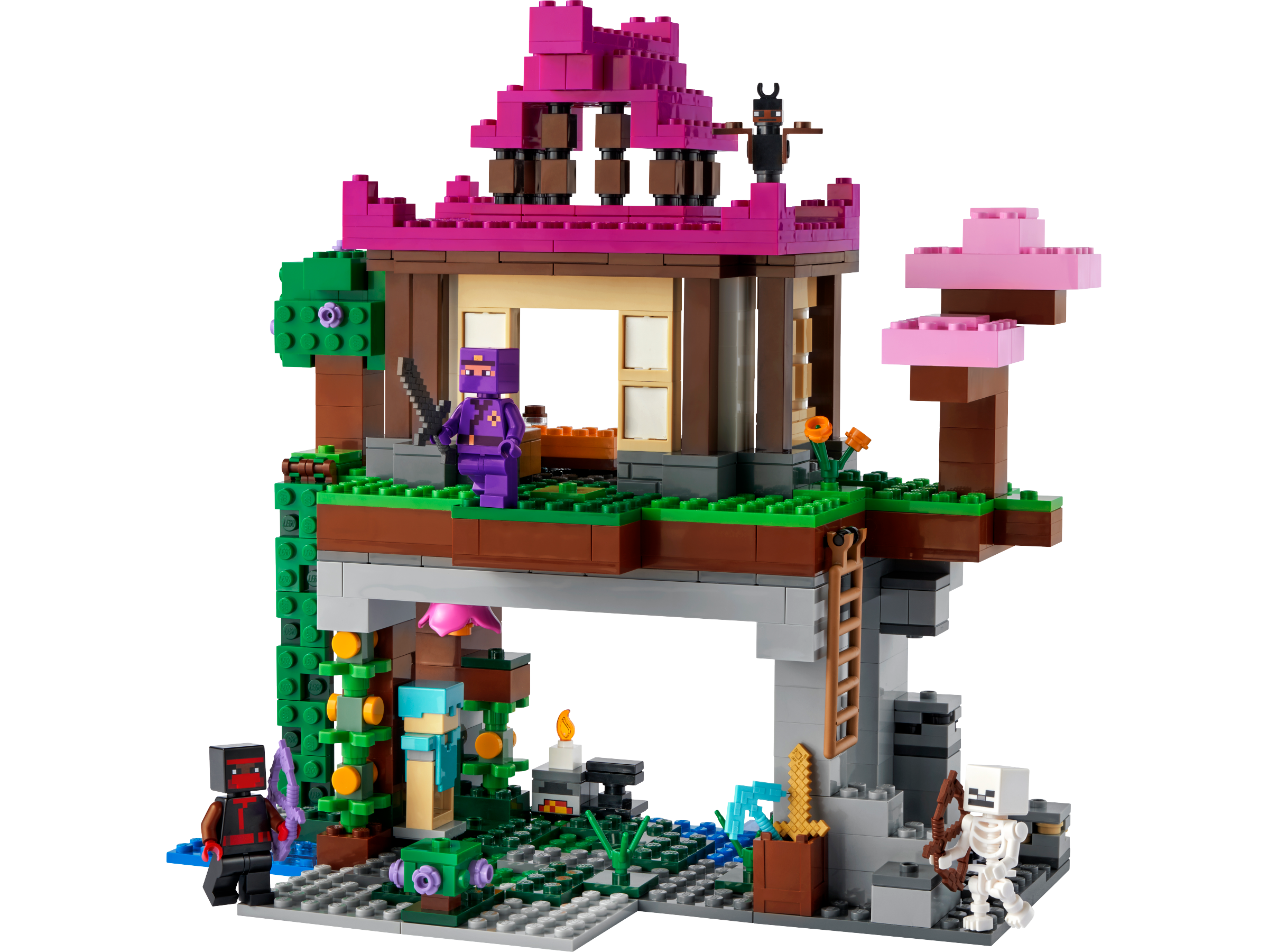 LEGO Minecraft The Training Grounds House Building Set, 21183 Cave Toy
