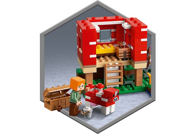 LEGO 21179 Minecraft La Maison Champignon, Set Jouet de