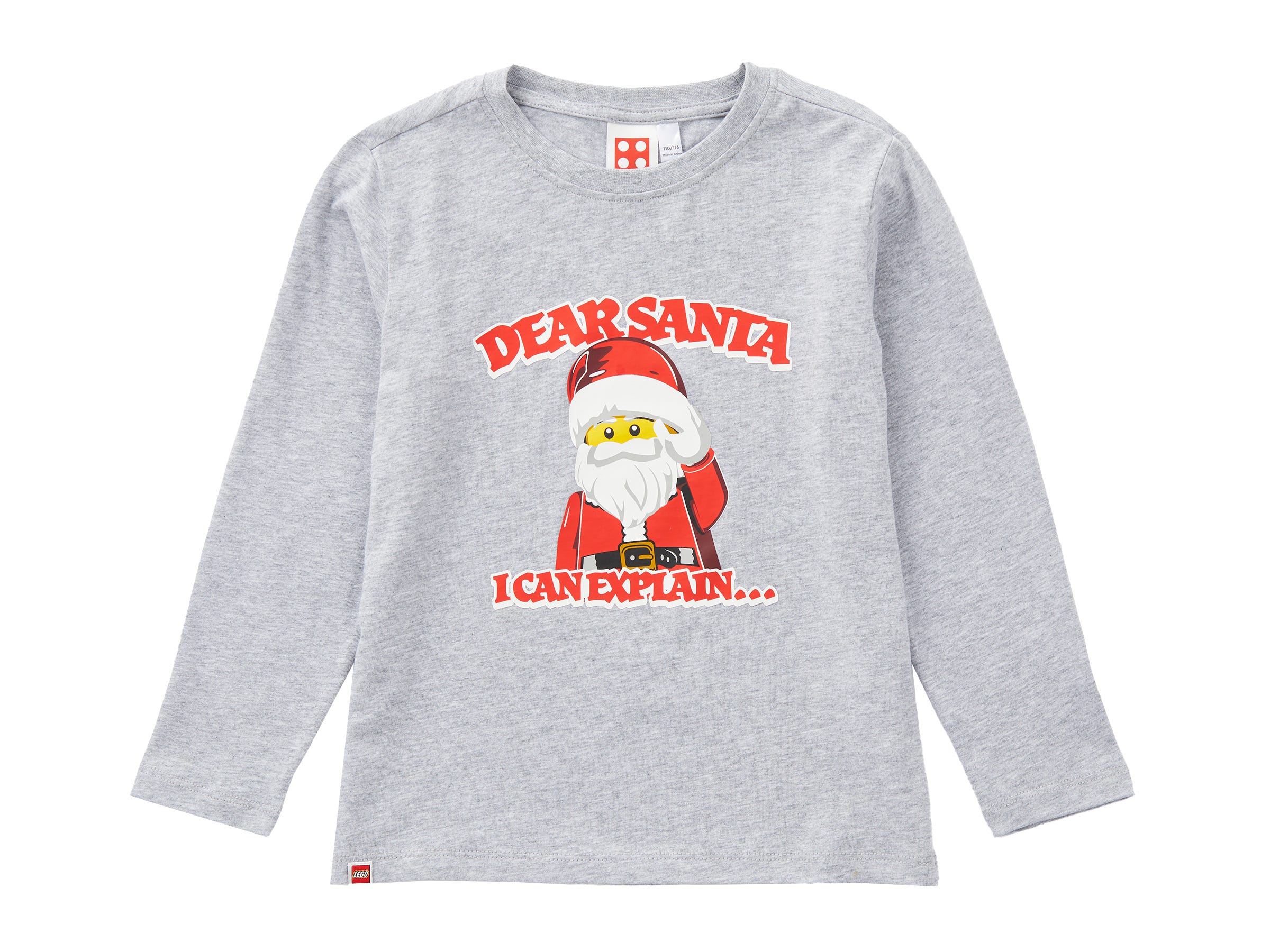 Langarm-T-Shirt mit dem Schriftzug „Dear Santa" für Kinder