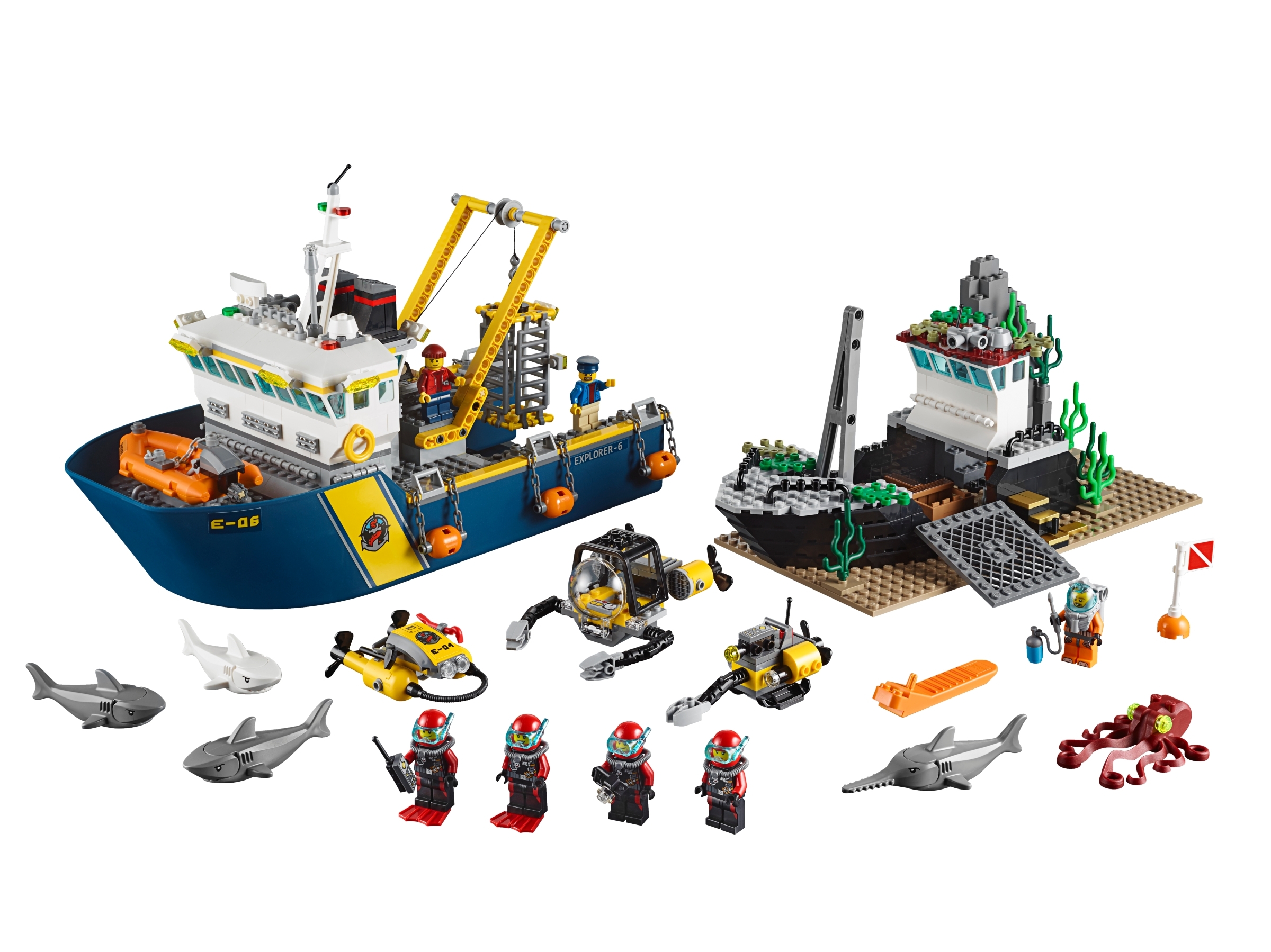 Deep Sea Exploration Vessel 60095 | City | Buy online at the Official LEGO®  Shop US
