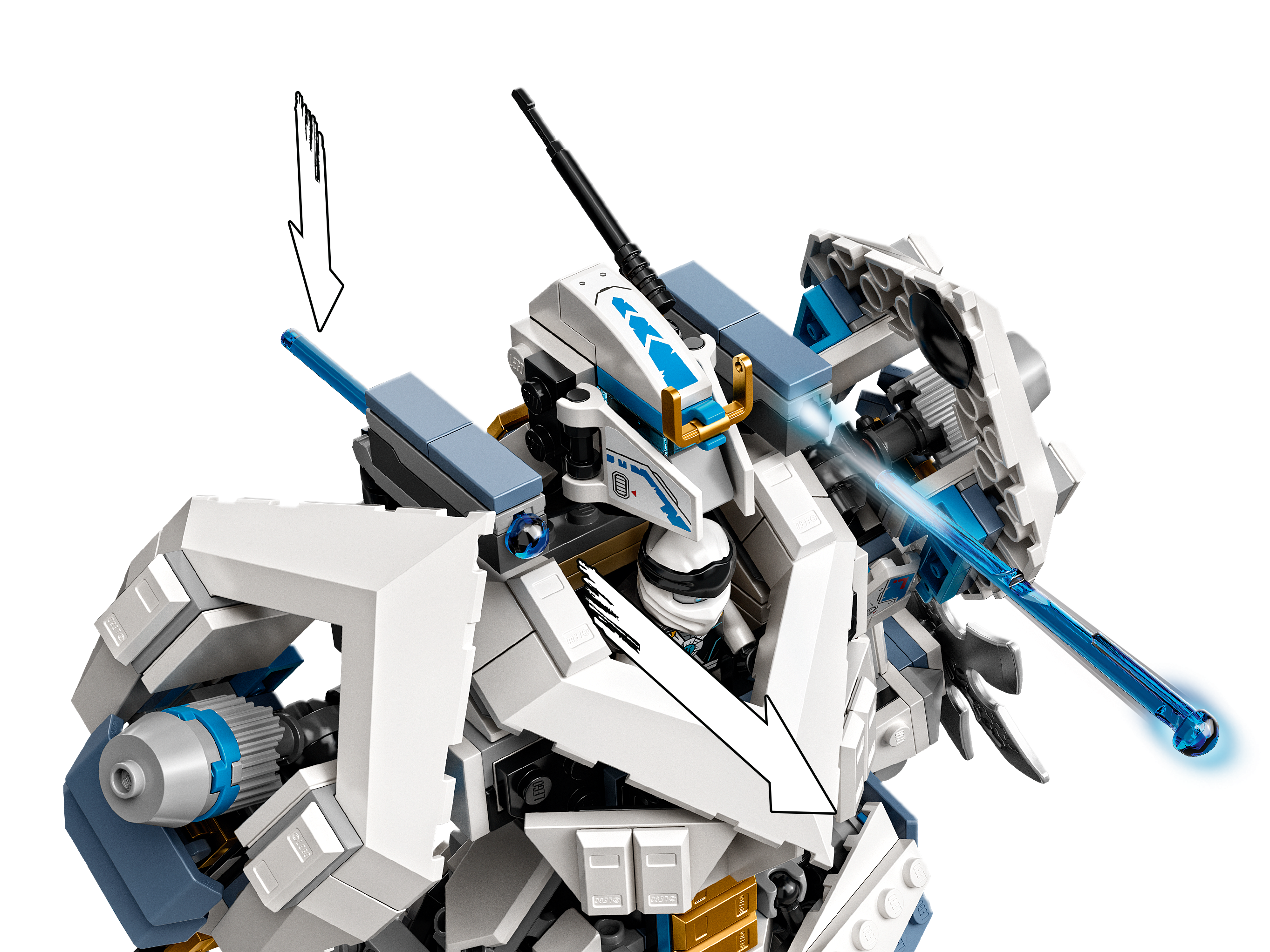 LEGO NINJAGO - LE ROBOT DE COMBAT TITAN DE ZANE #71738 - LEGO