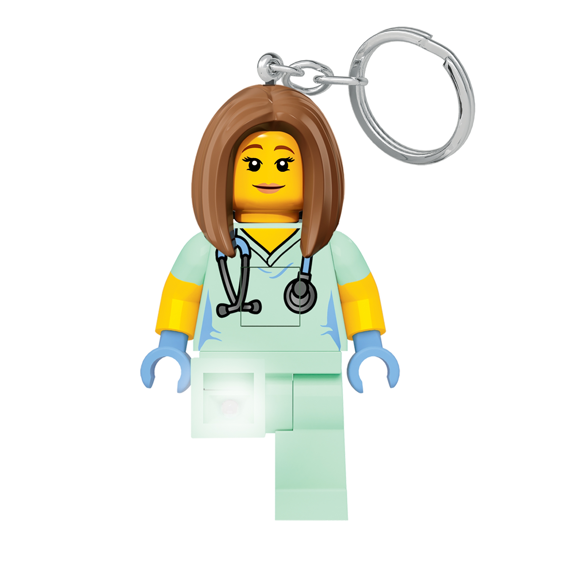 LEGO Classic Nurse Keychain Light - 3 Inch Tall Figure